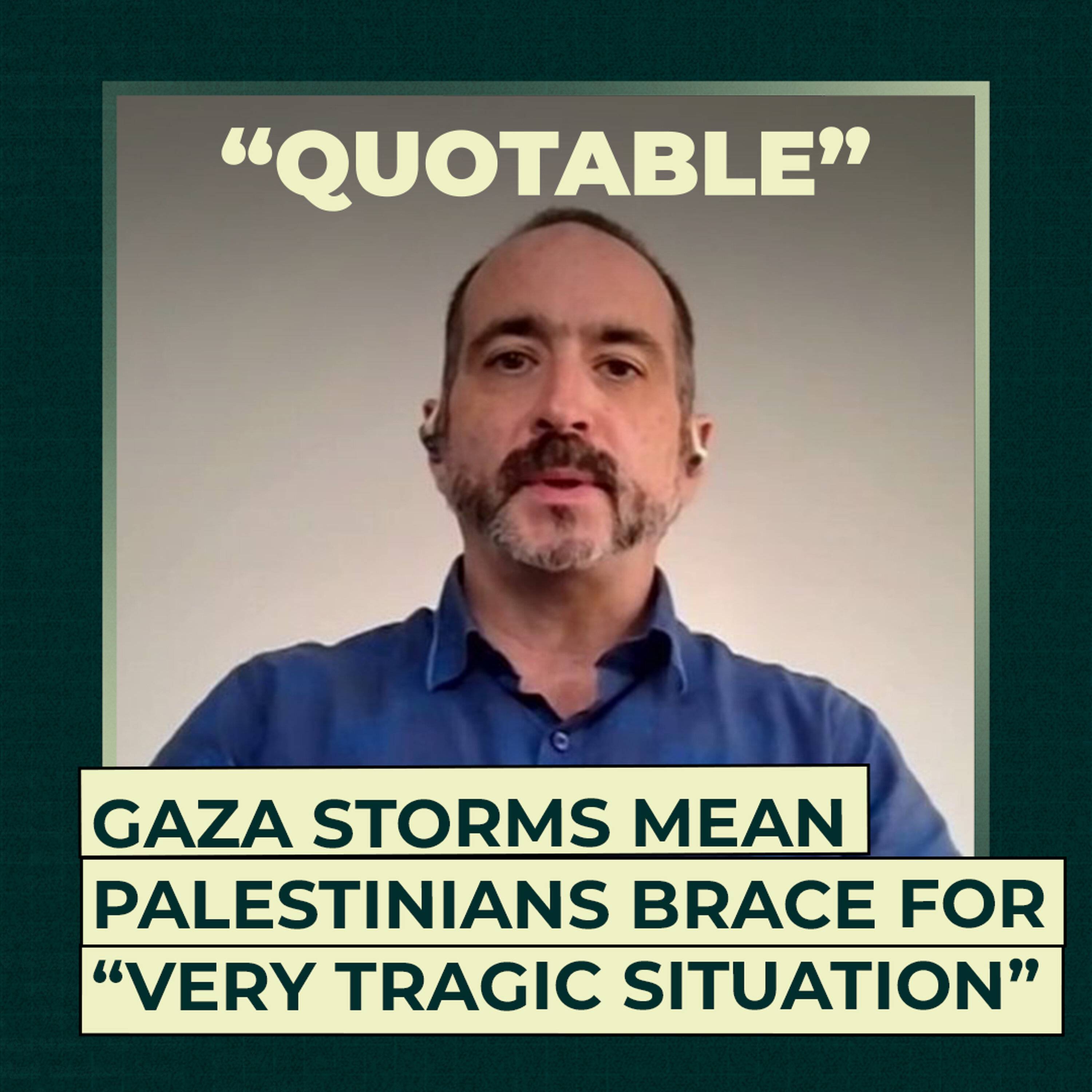 Gaza storms mean Palestinians brace for “very tragic situation” Gaza storms mean Palestinians brace for “very tragic situation”