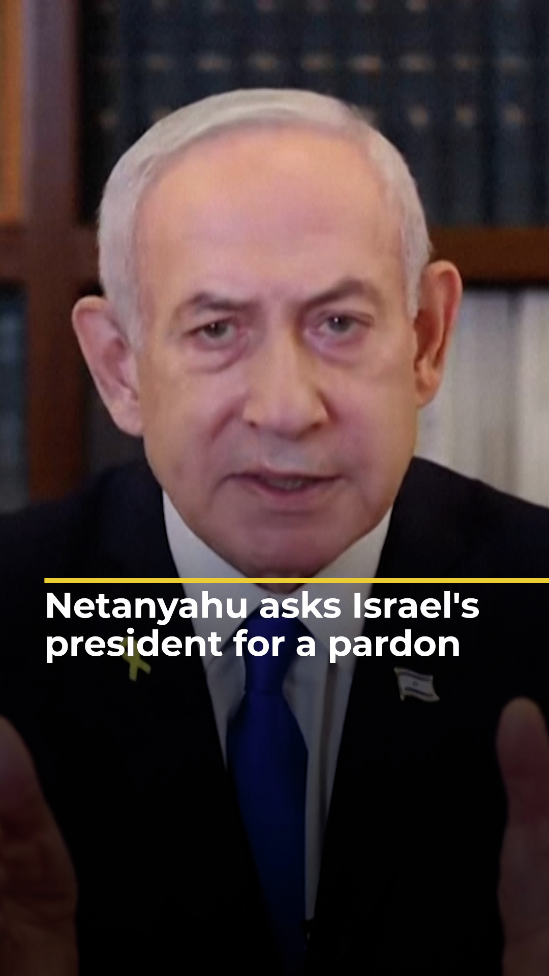 Netanyahu requests Israel's president grant a pardon in corruption cases | AJ#shorts