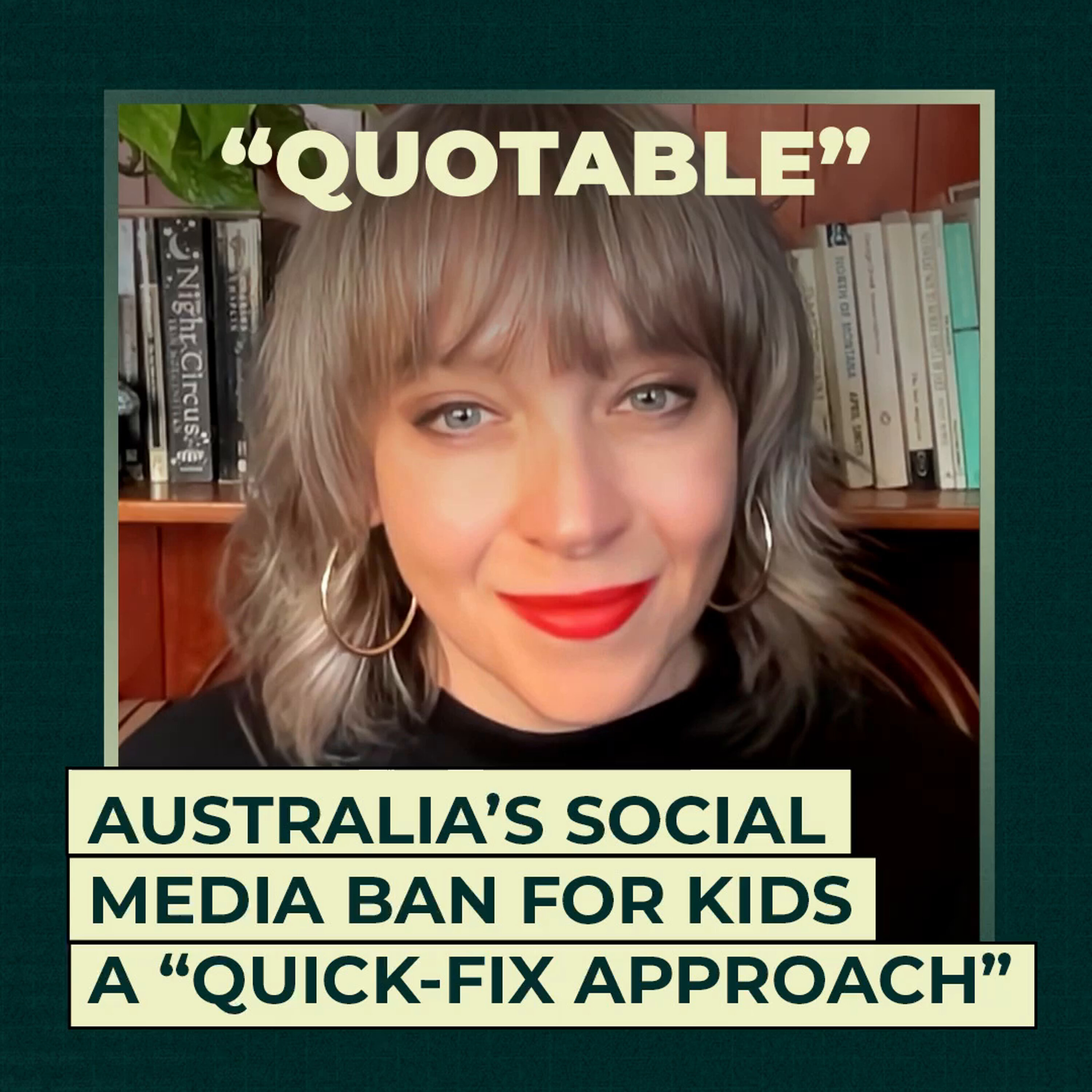 Australia's social media ban for kids "a quick-fix approach" Australia's social media ban for kids "a quick-fix approach"