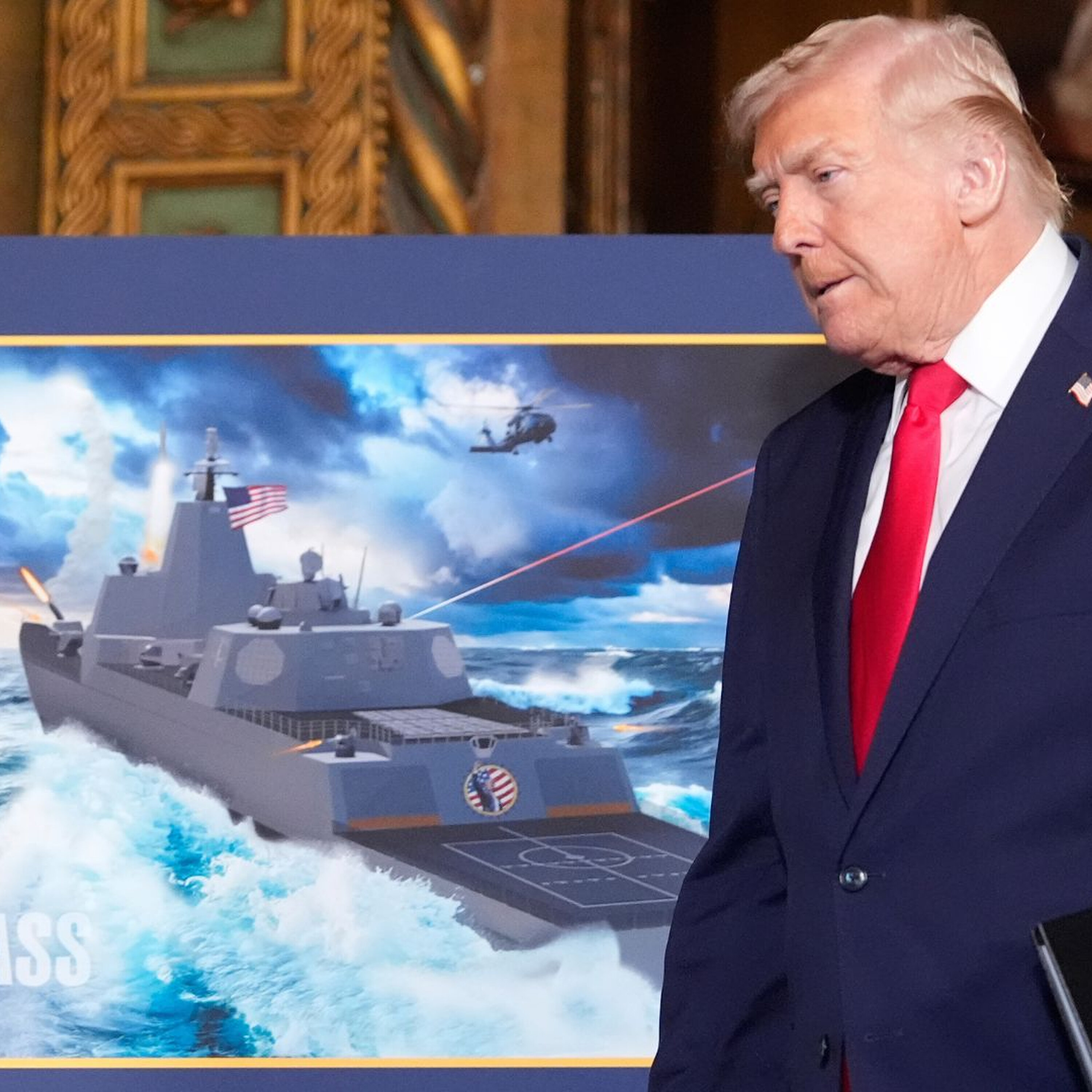 Trump unveils ‘Trump-class’ battleships for US Navy’s ‘Golden Fleet’ Trump unveils ‘Trump-class’ battleships for US Navy’s ‘Golden Fleet’
