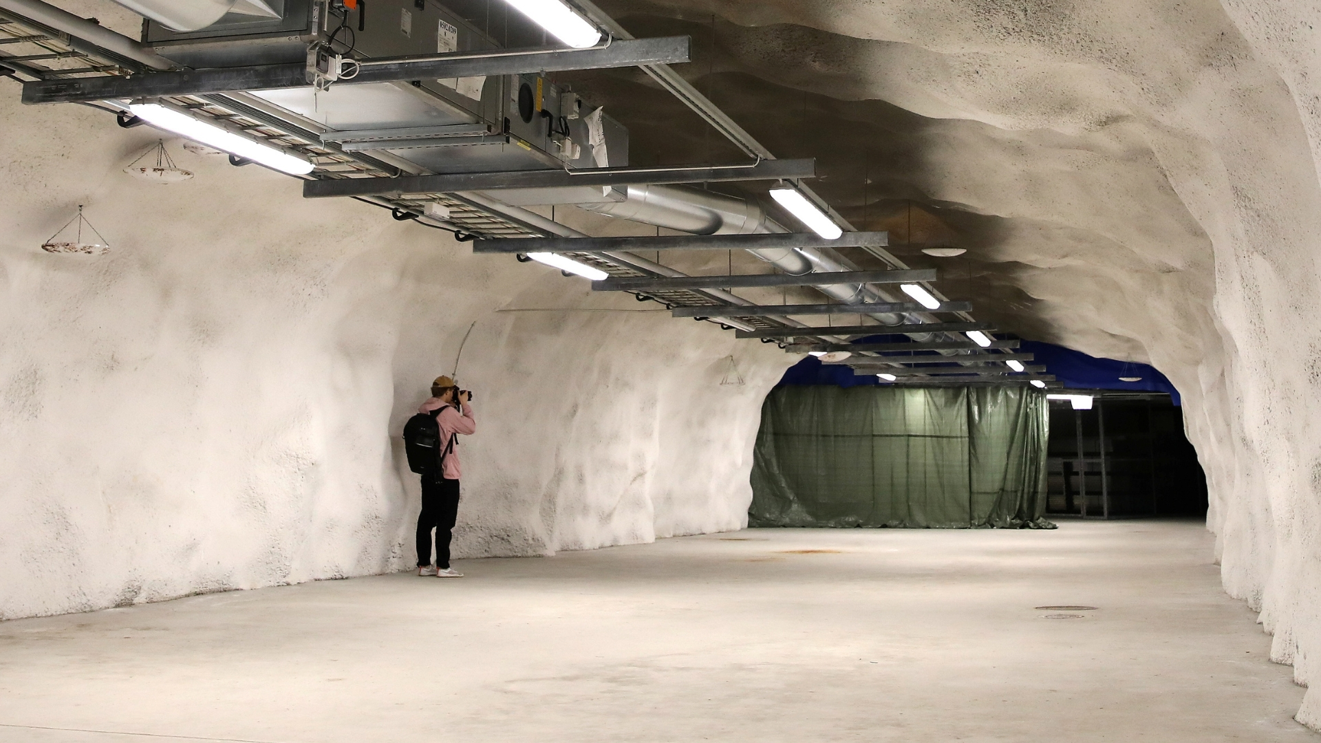 Finland's underground city: Residents use bomb shelter for leisure activities