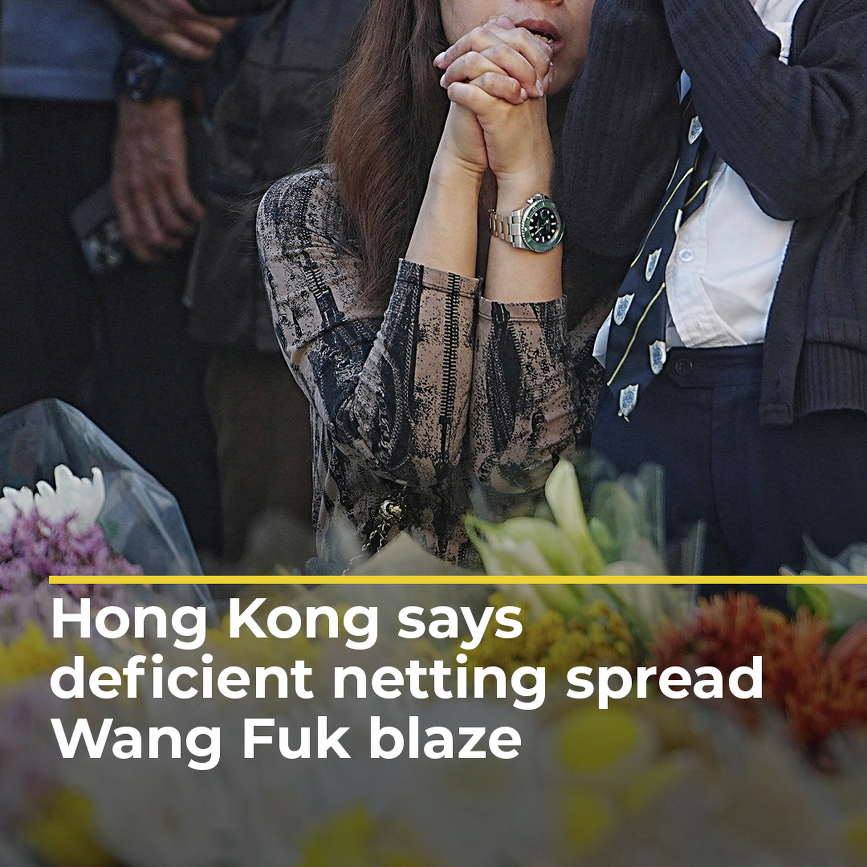 Hong Kong says deficient netting spread deadly Wang Fuk blaze | #ajshorts Hong Kong says deficient netting spread deadly Wang Fuk blaze | #ajshorts