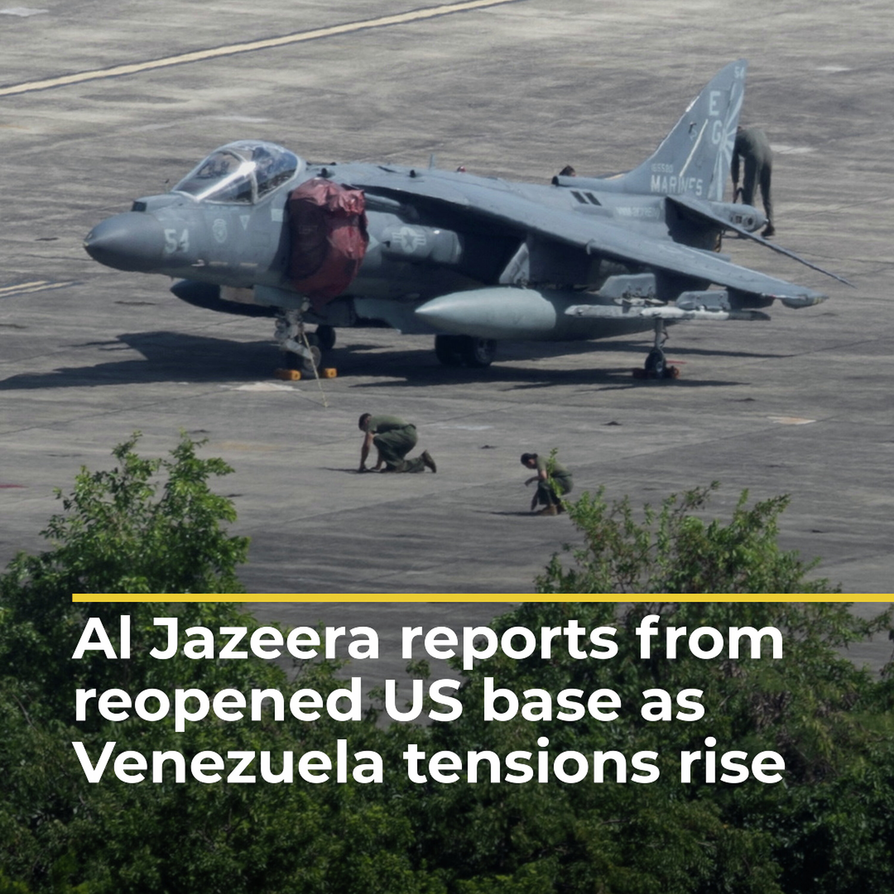 Al Jazeera reports from reopened US base as Venezuela tensions rise | AJ #shorts Al Jazeera reports from reopened US base as Venezuela tensions rise | AJ #shorts