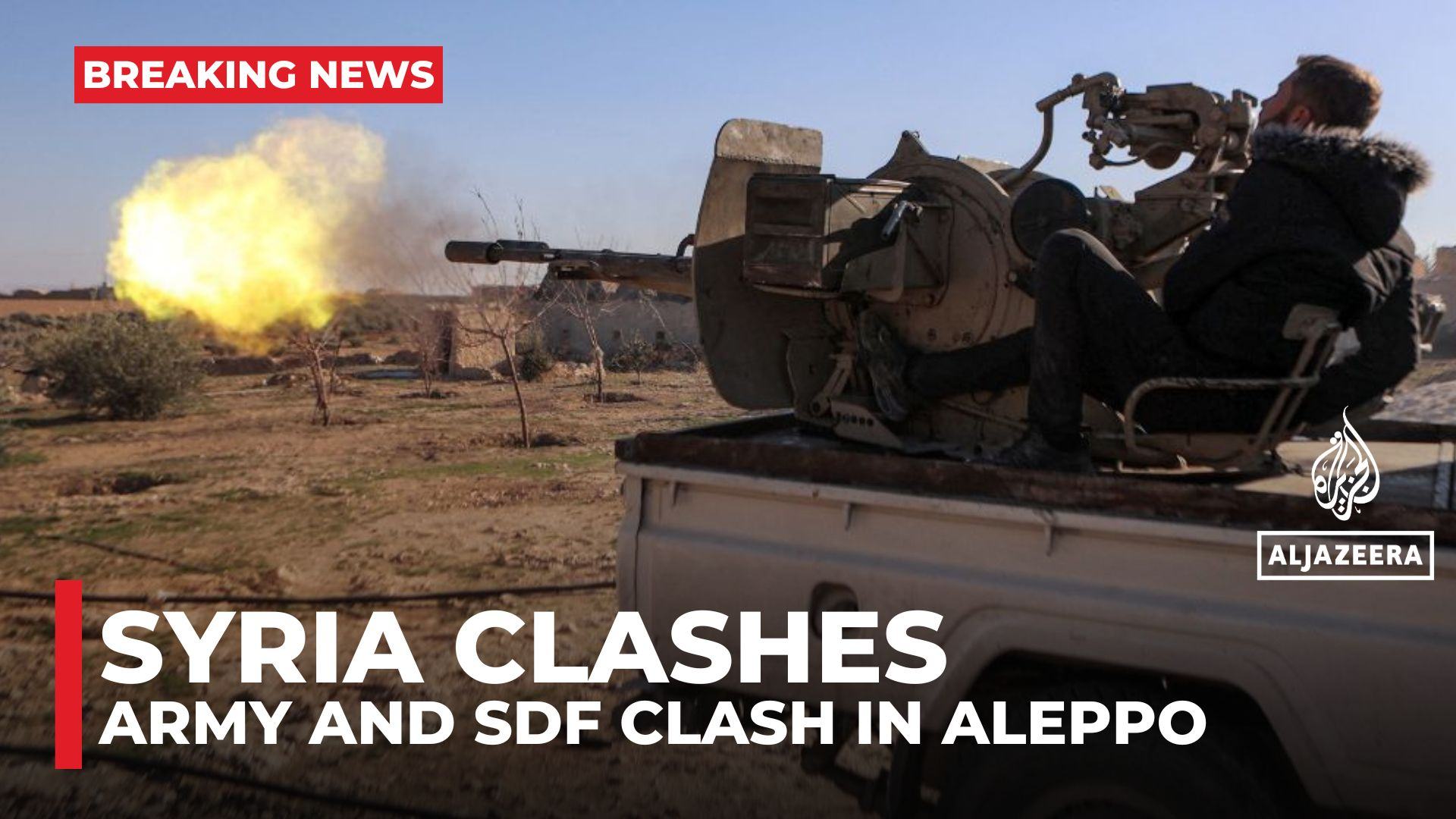 Clashes between Syrian army, Kurdish-led SDF break out in Aleppo