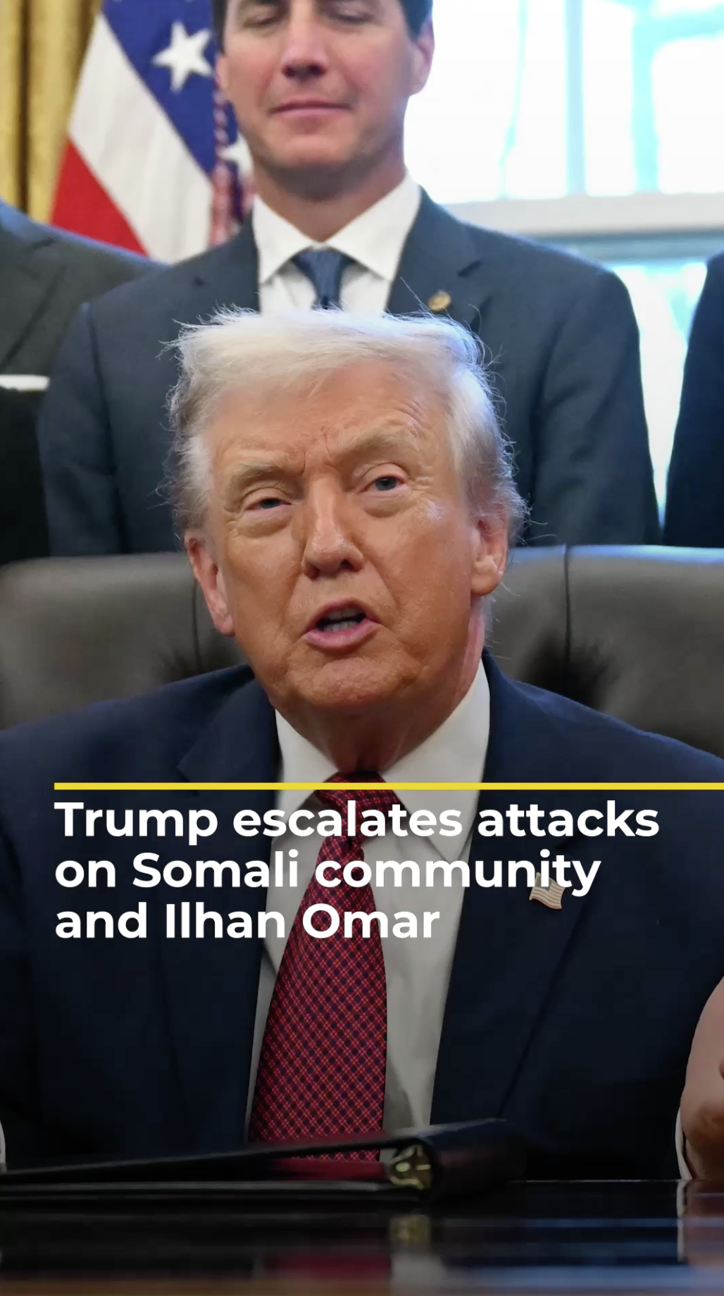 Ilhan Omar condemns 'creepy' Donald Trump's attack on Somali communities | AJ #shorts