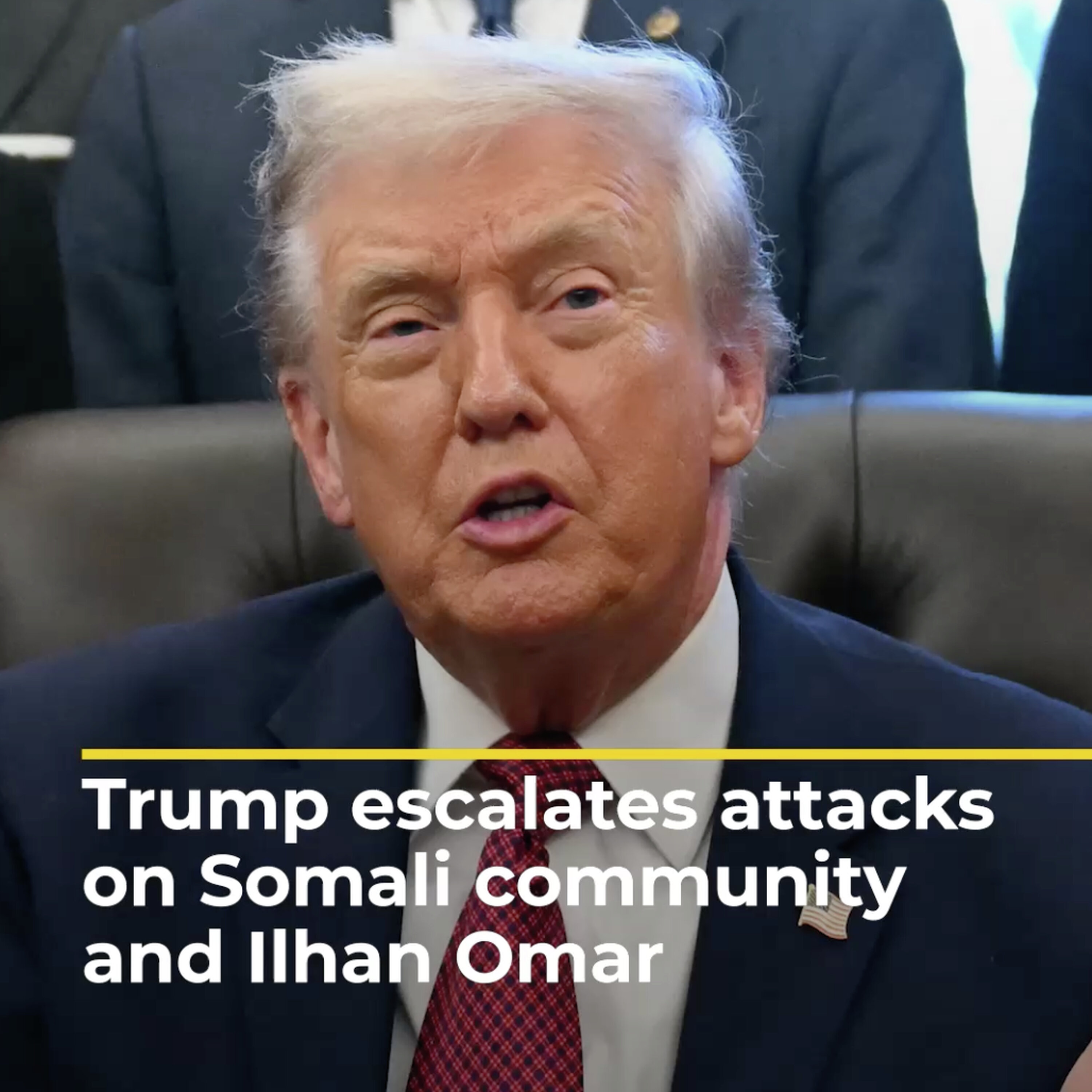 Ilhan Omar condemns 'creepy' Donald Trump's attack on Somali communities | AJ #shorts Ilhan Omar condemns 'creepy' Donald Trump's attack on Somali communities | AJ #shorts