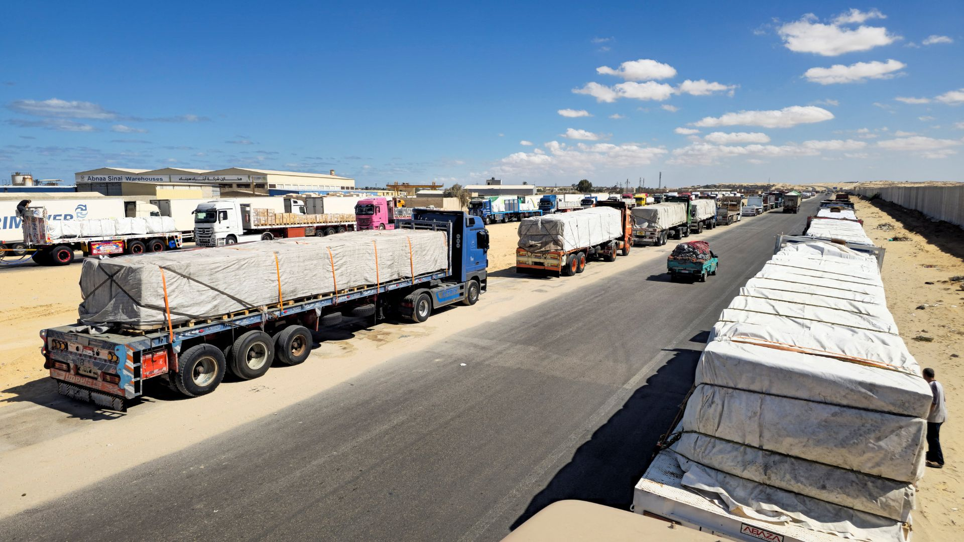 Israel limits the number of aid deliveries allowed to enter Gaza