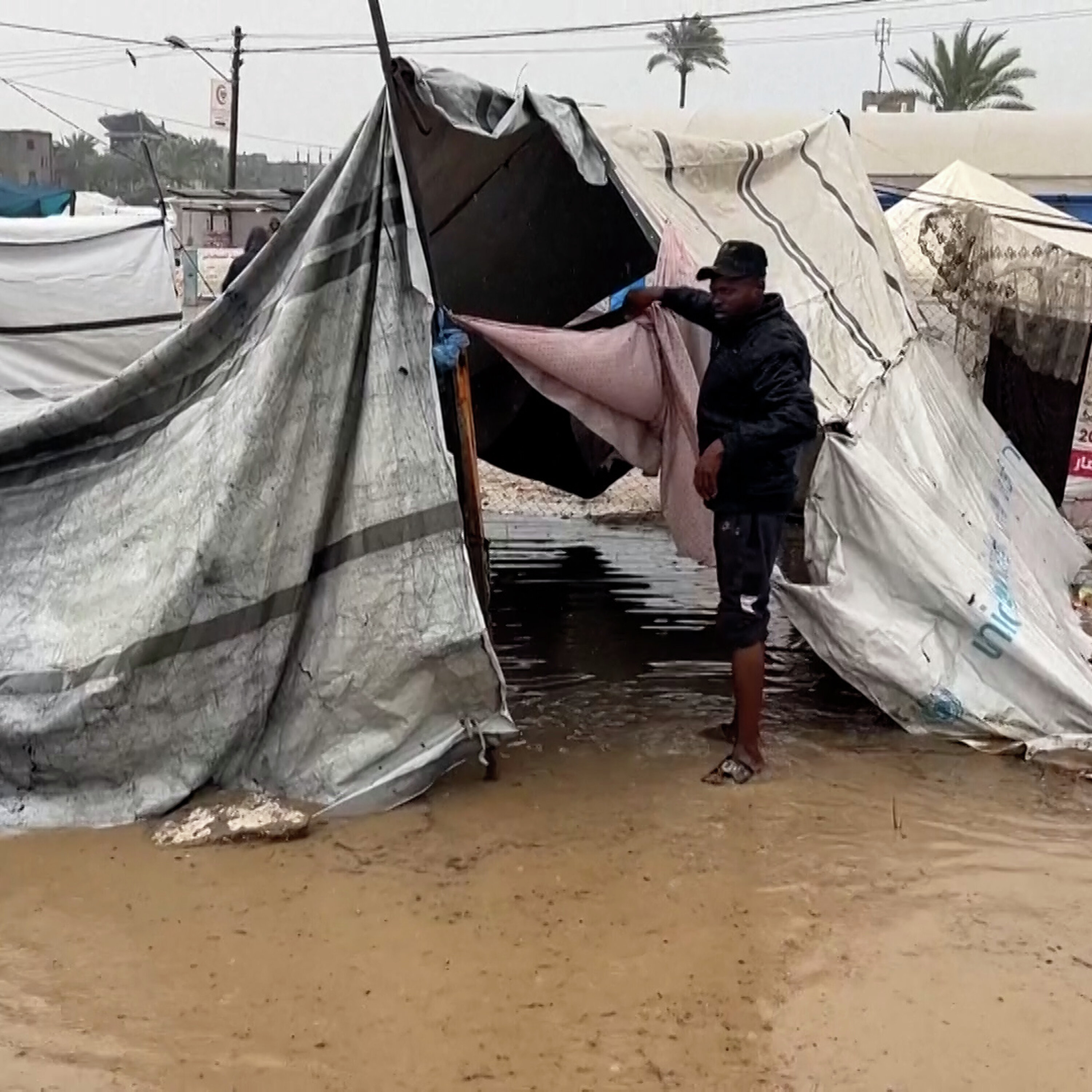 Winter storm brings flooding misery to Gaza Winter storm brings flooding misery to Gaza