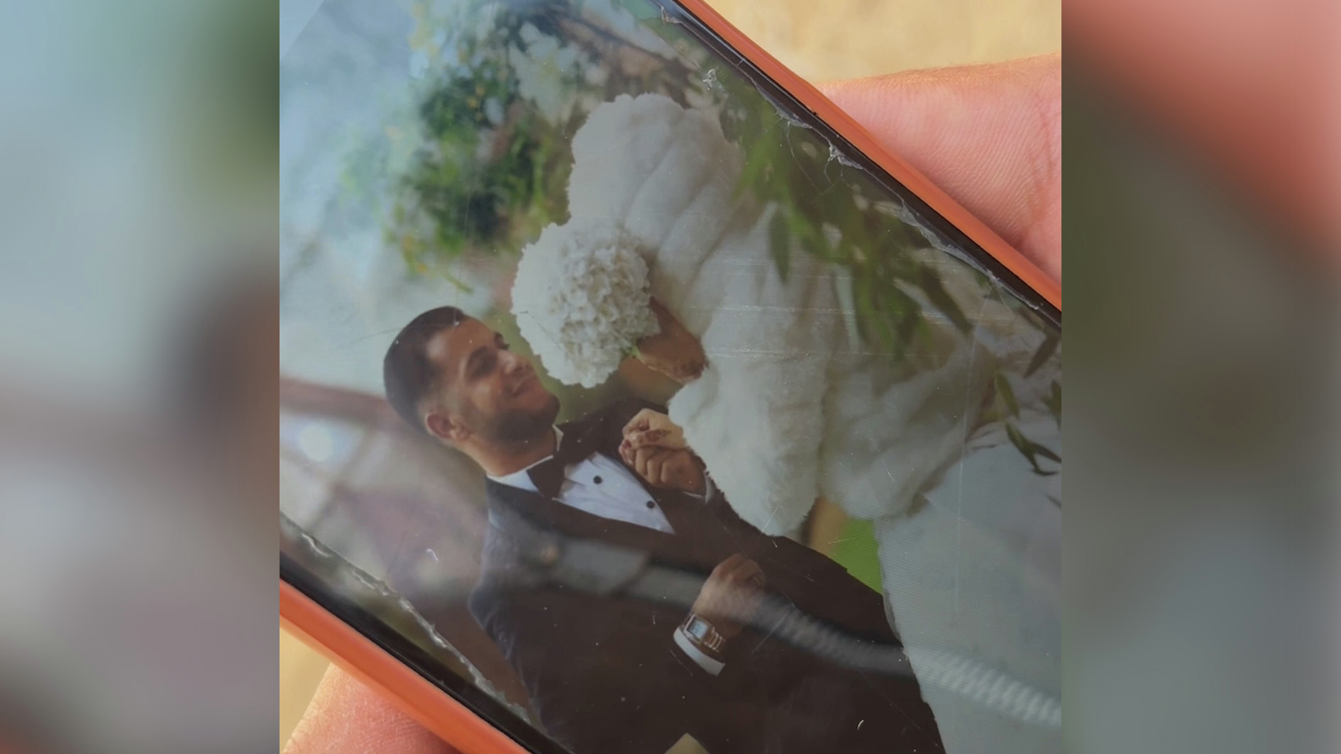 Palestinian couple’s wedding turned to funeral after Israeli attack in Gaza