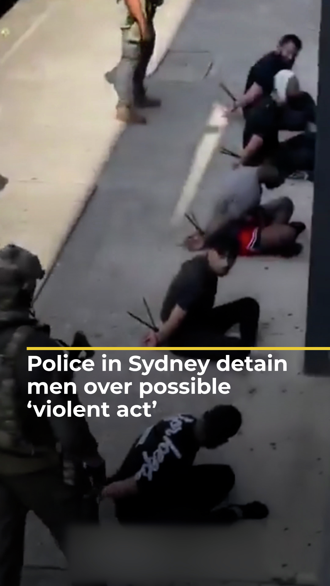 Police in Sydney detain men over possible ‘violent act’ | AJ #shorts