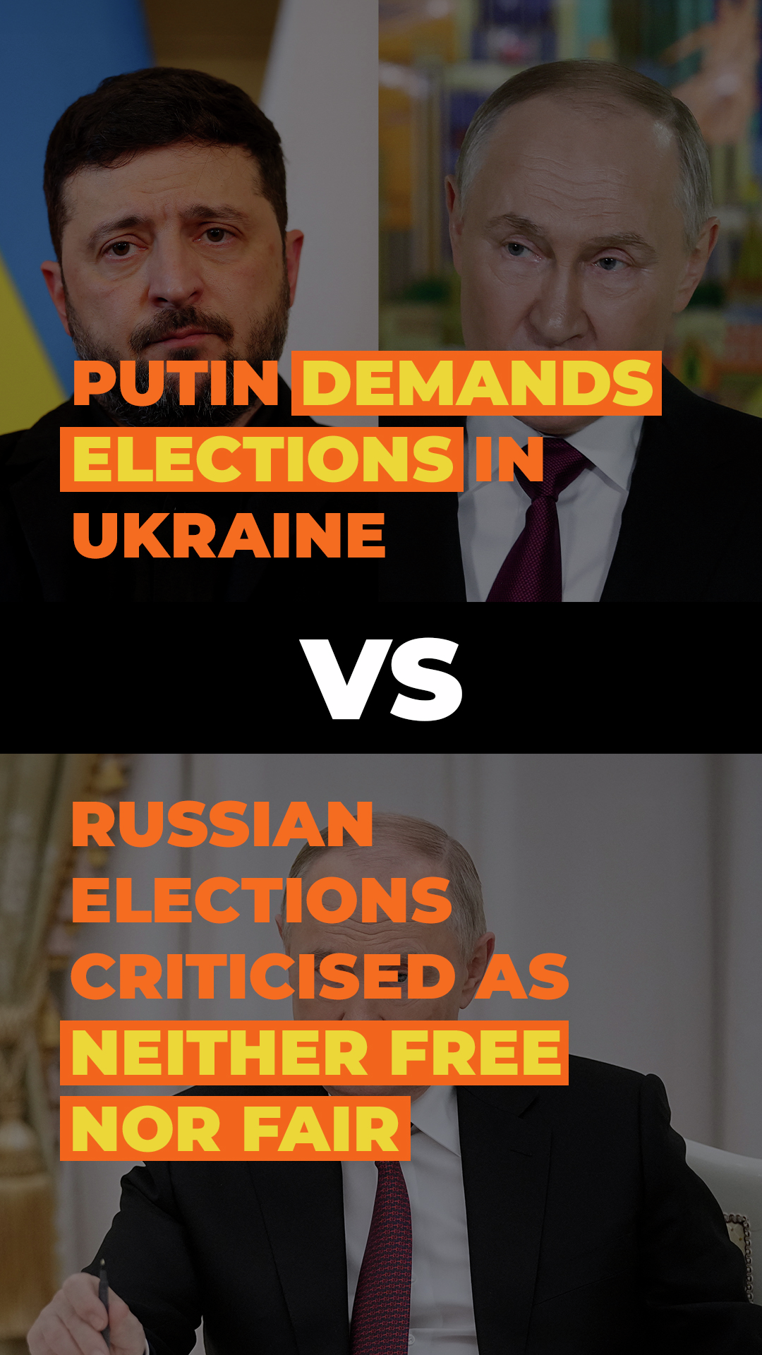 Putin hypocrisy