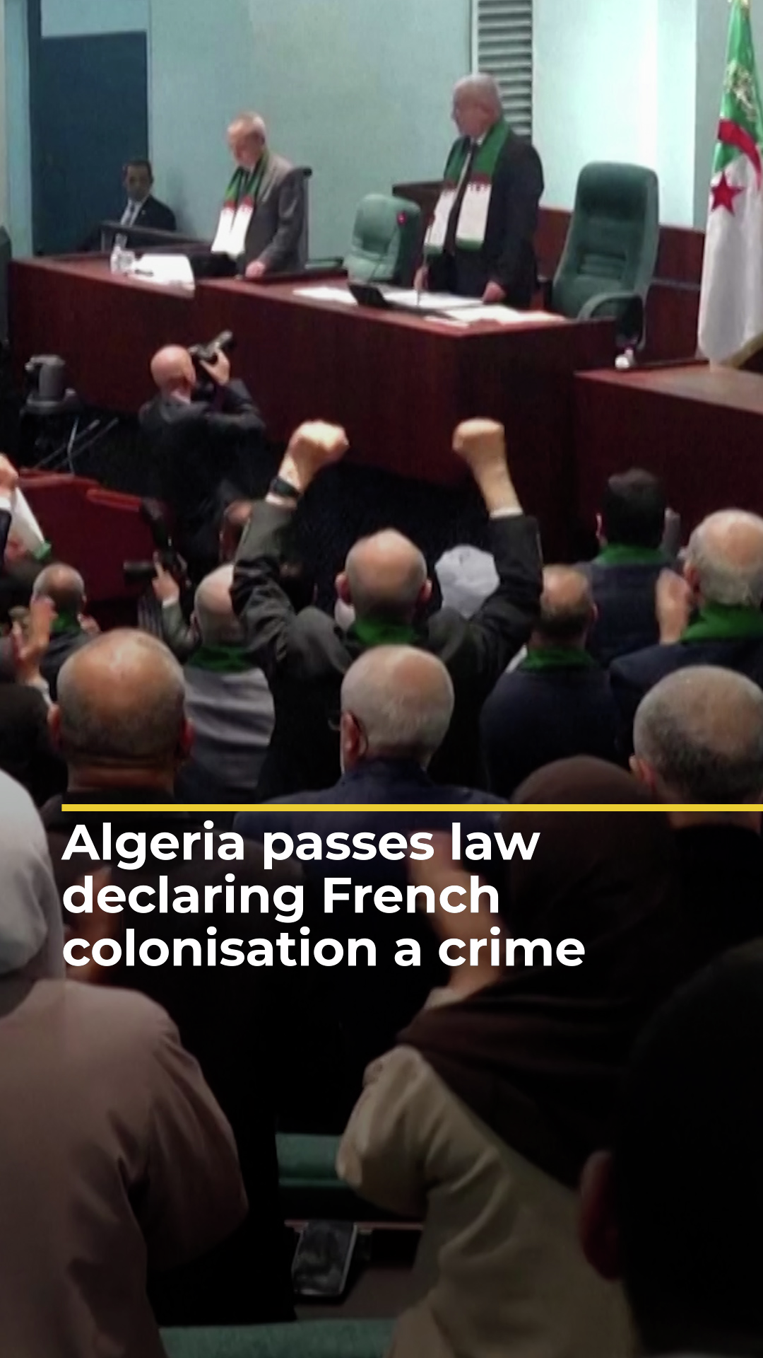 Algeria passes law declaring French colonisation a crime | AJ#shorts