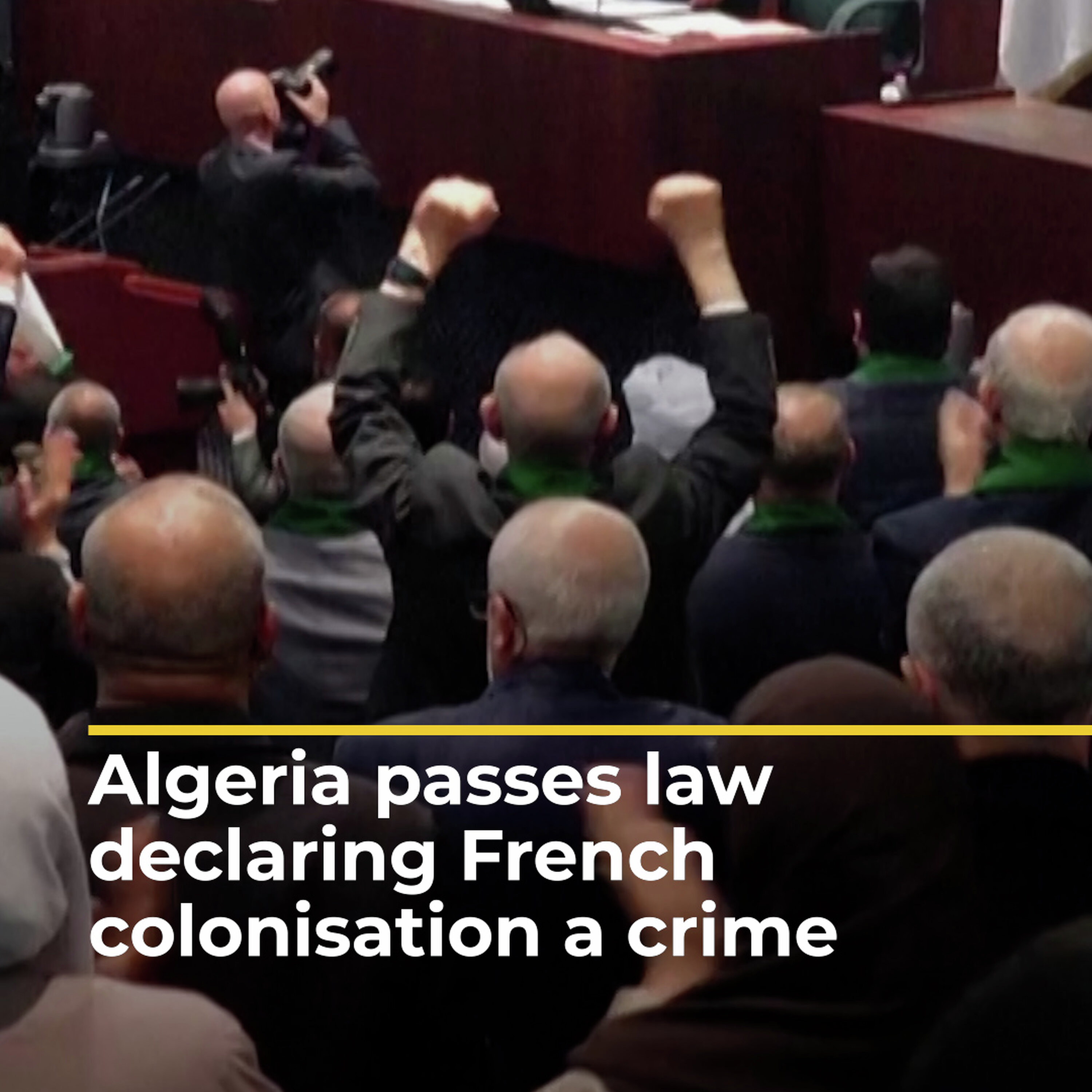 Algeria passes law declaring French colonisation a crime | AJ#shorts Algeria passes law declaring French colonisation a crime | AJ#shorts