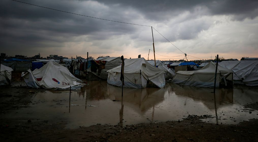 Severe weather batters Gaza as displaced Palestinians struggle to survive