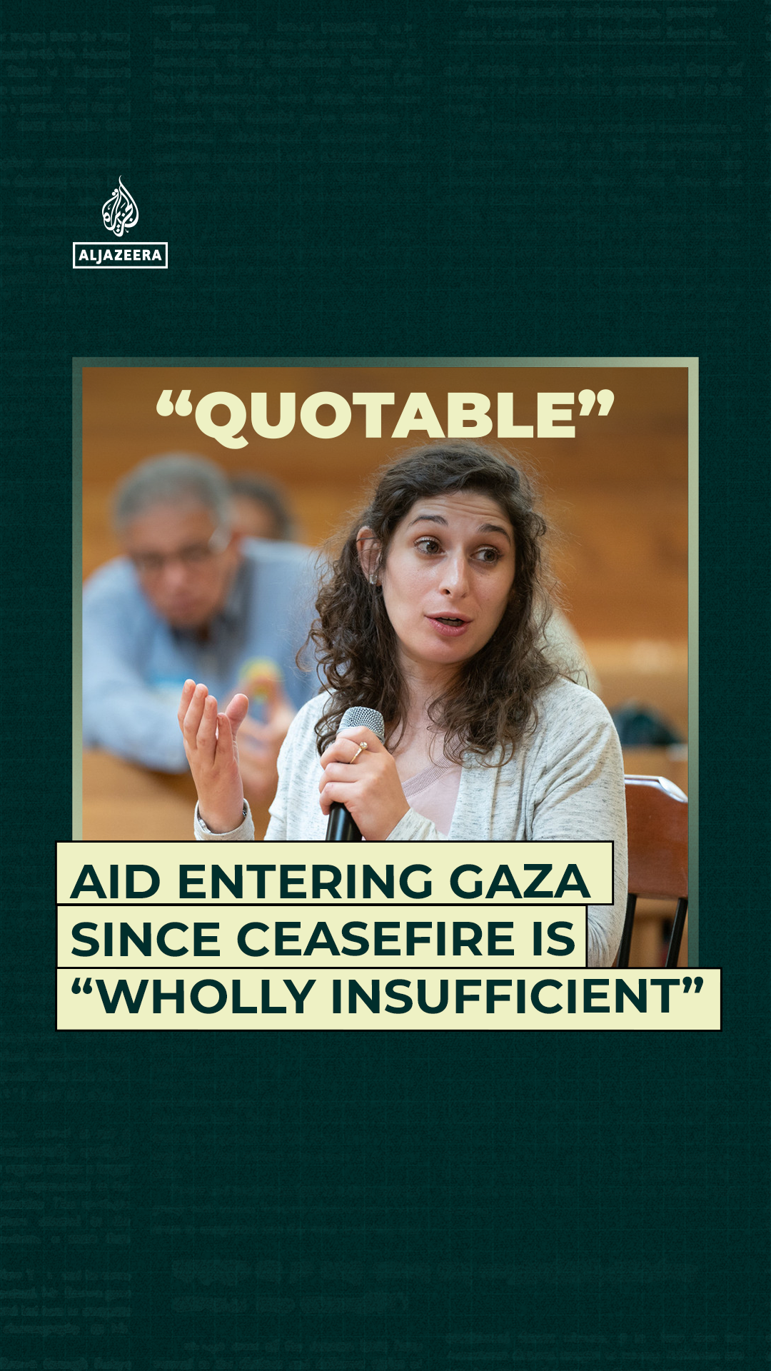 Aid entering Gaza since ceasefire is “wholly insufficient”