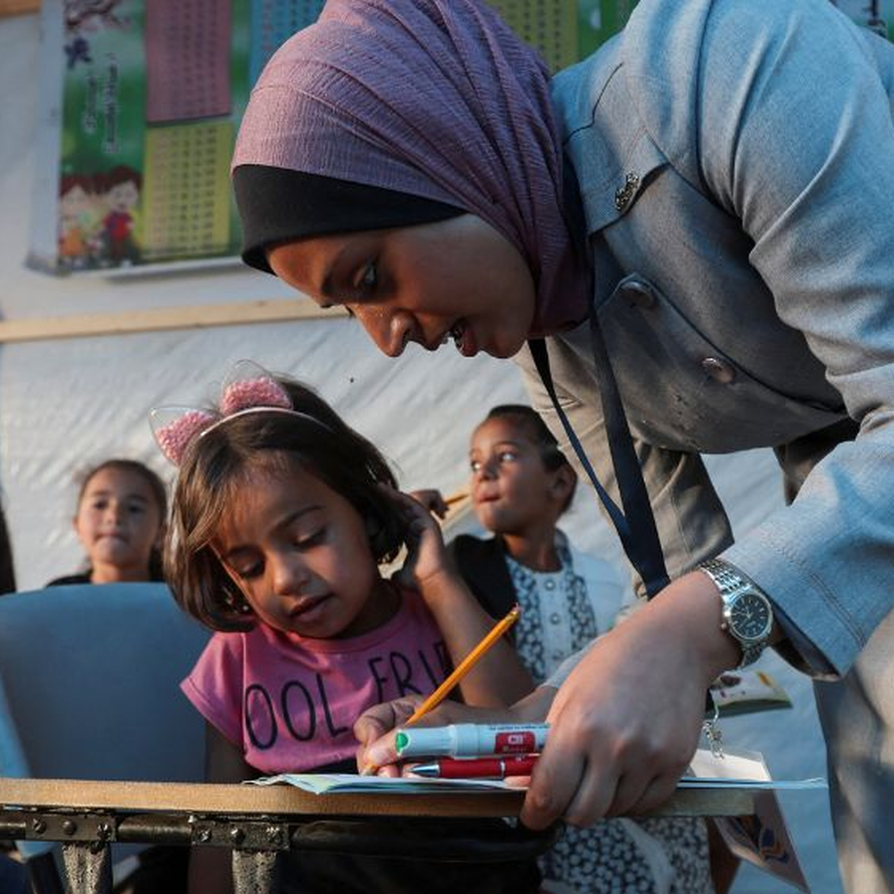 No schools left in Gaza: How teachers rebuild education in tents No schools left in Gaza: How teachers rebuild education in tents