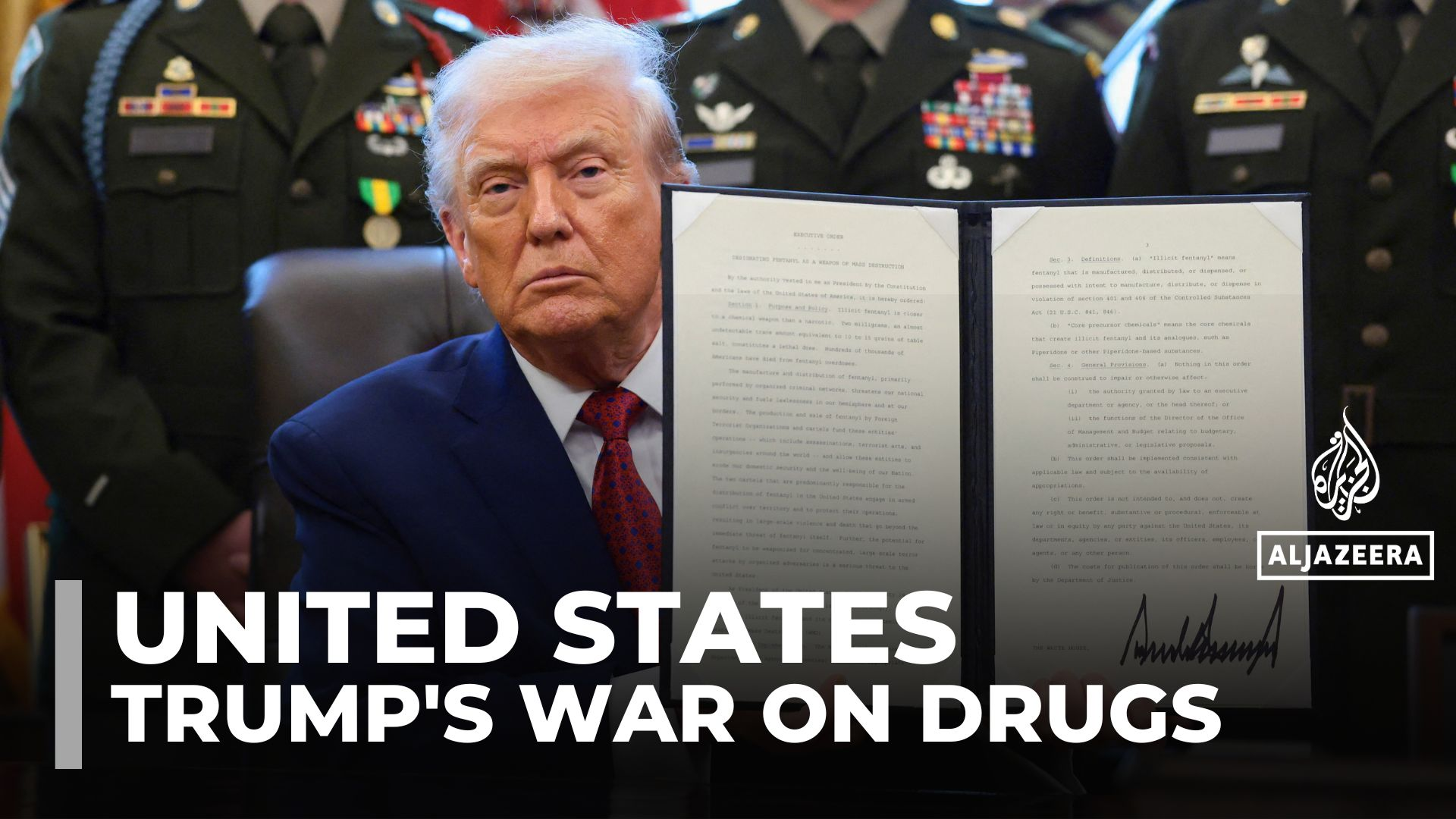 Trump signs executive order labelling fentanyl ‘weapon of mass destruction’