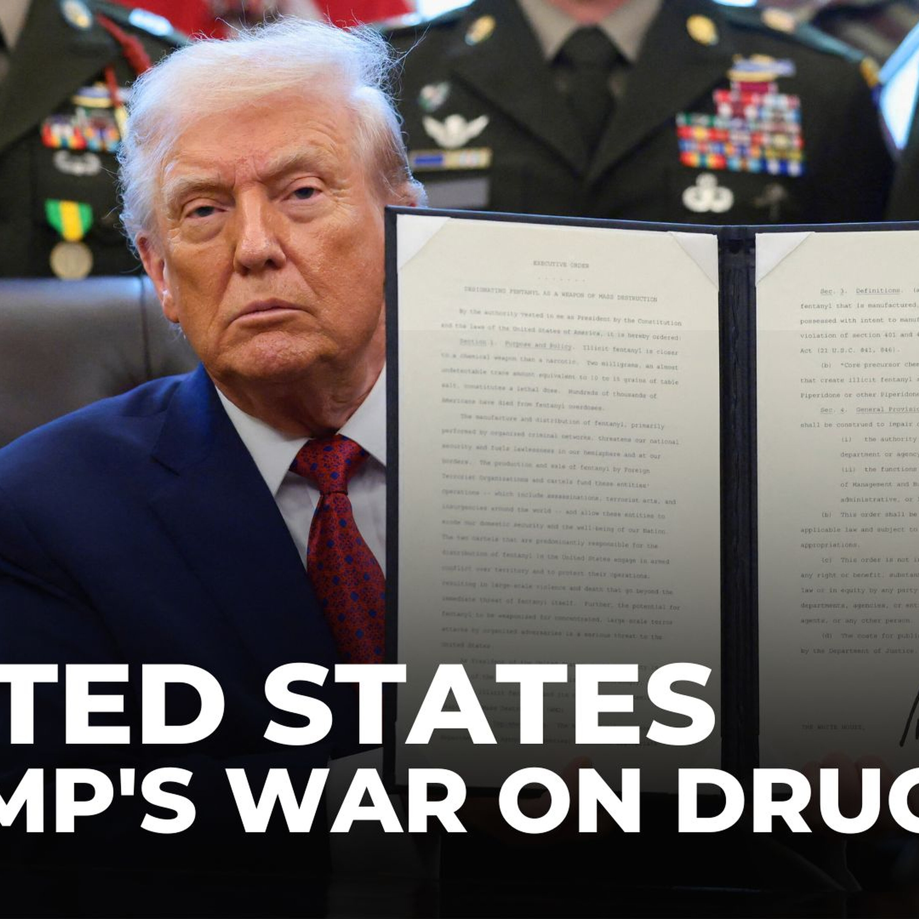 Trump signs executive order labelling fentanyl ‘weapon of mass destruction’ Trump signs executive order labelling fentanyl ‘weapon of mass destruction’