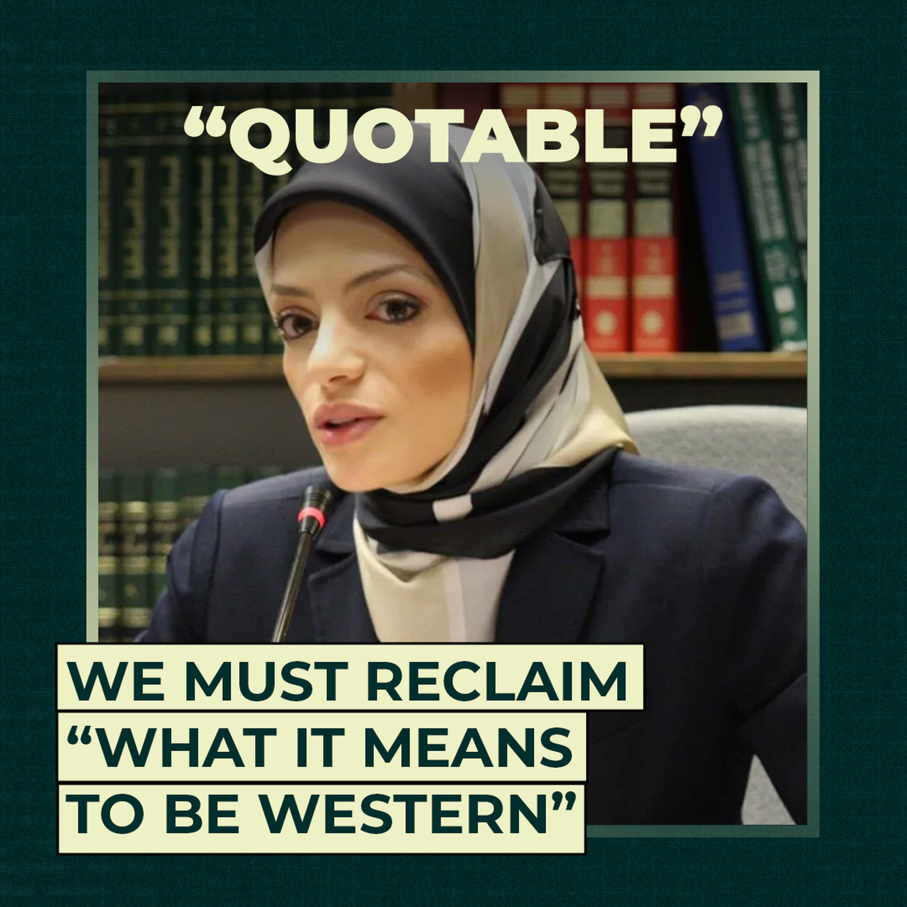 We must reclaim “what it means to be Western” We must reclaim “what it means to be Western”