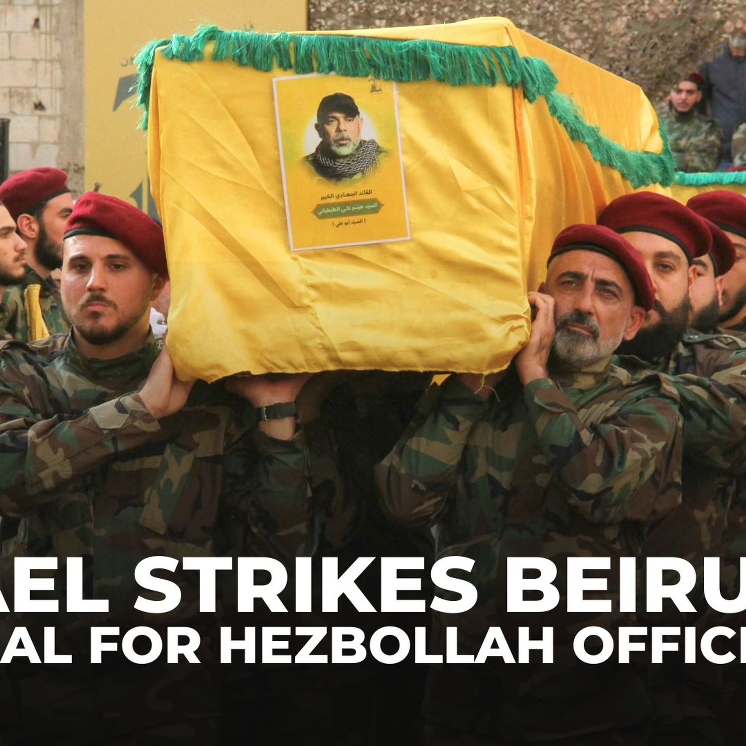 Funeral held in Lebanon for Hezbollah commander killed in Israeli strike Funeral held in Lebanon for Hezbollah commander killed in Israeli strike