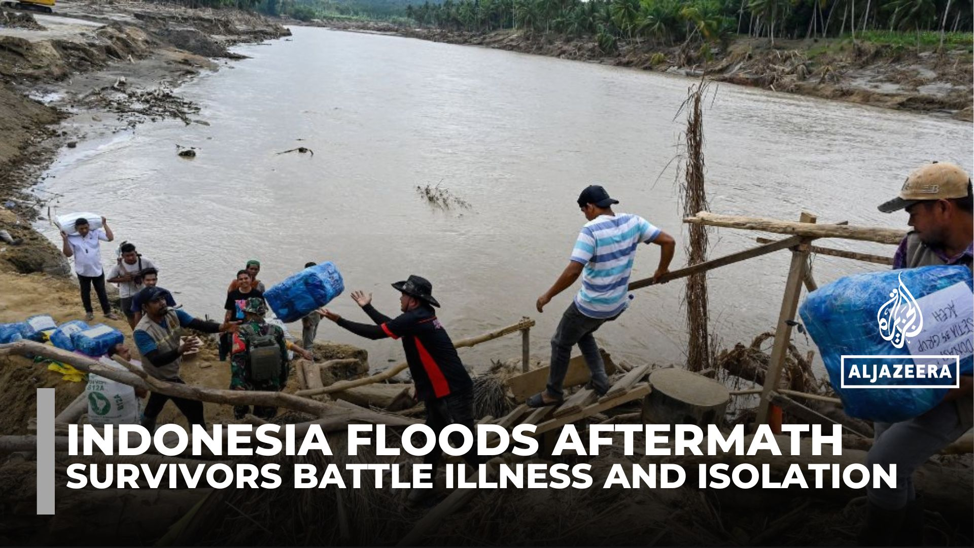 Indonesia flood survivors battle illness, shortages and isolation