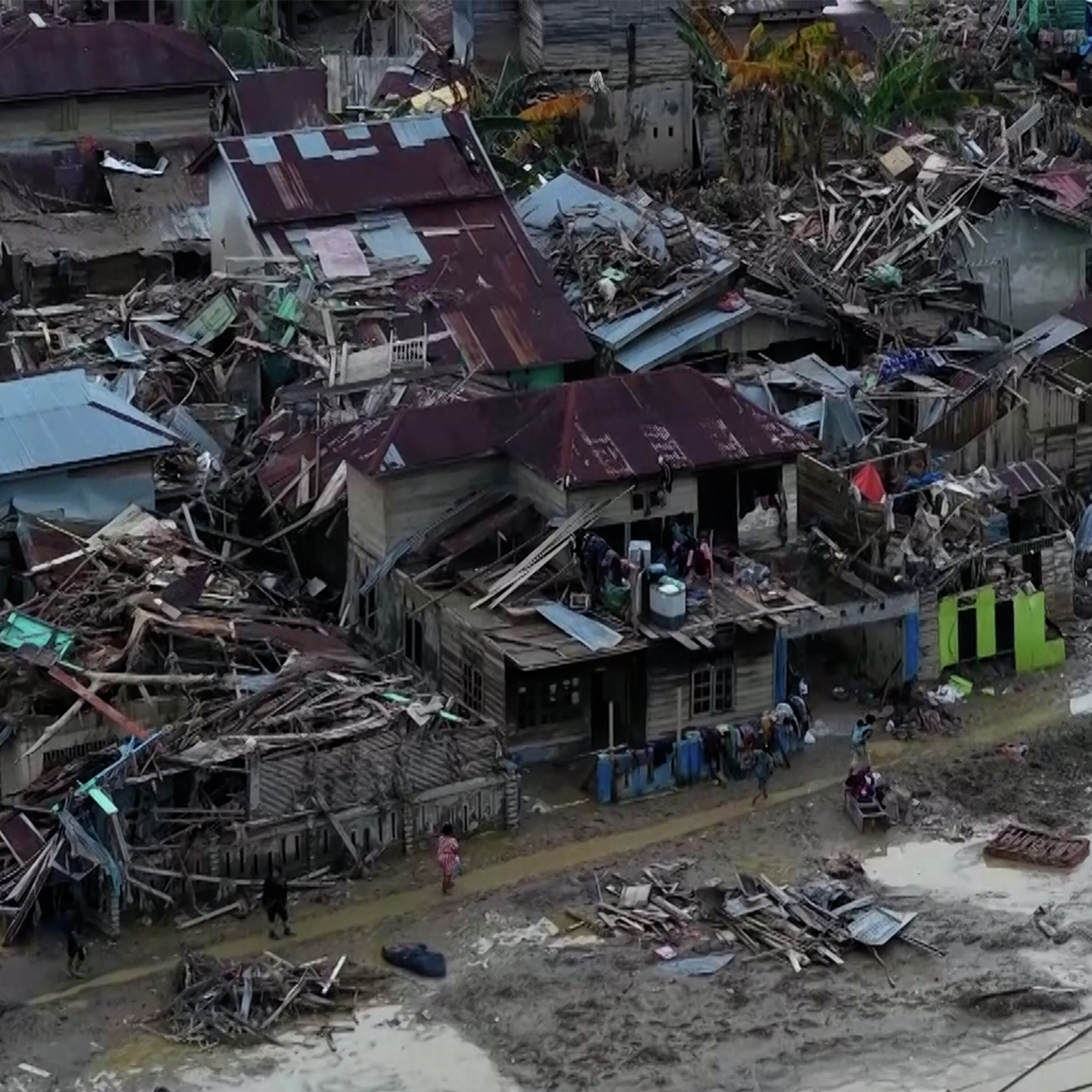 Aerial video shows the devastation from Indonesia floods, landslides Aerial video shows the devastation from Indonesia floods, landslides