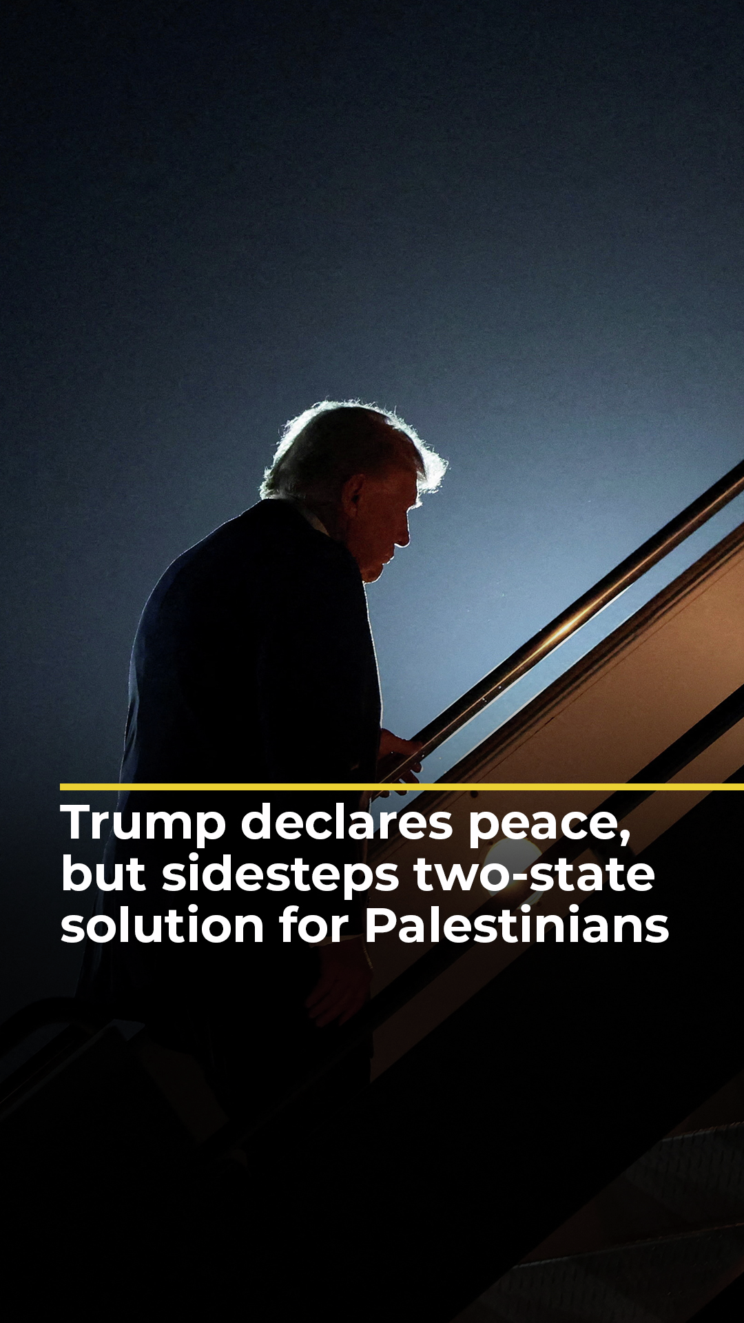 Trump declares peace, but sidesteps two-state solution for Palestinians | AJ #shorts
