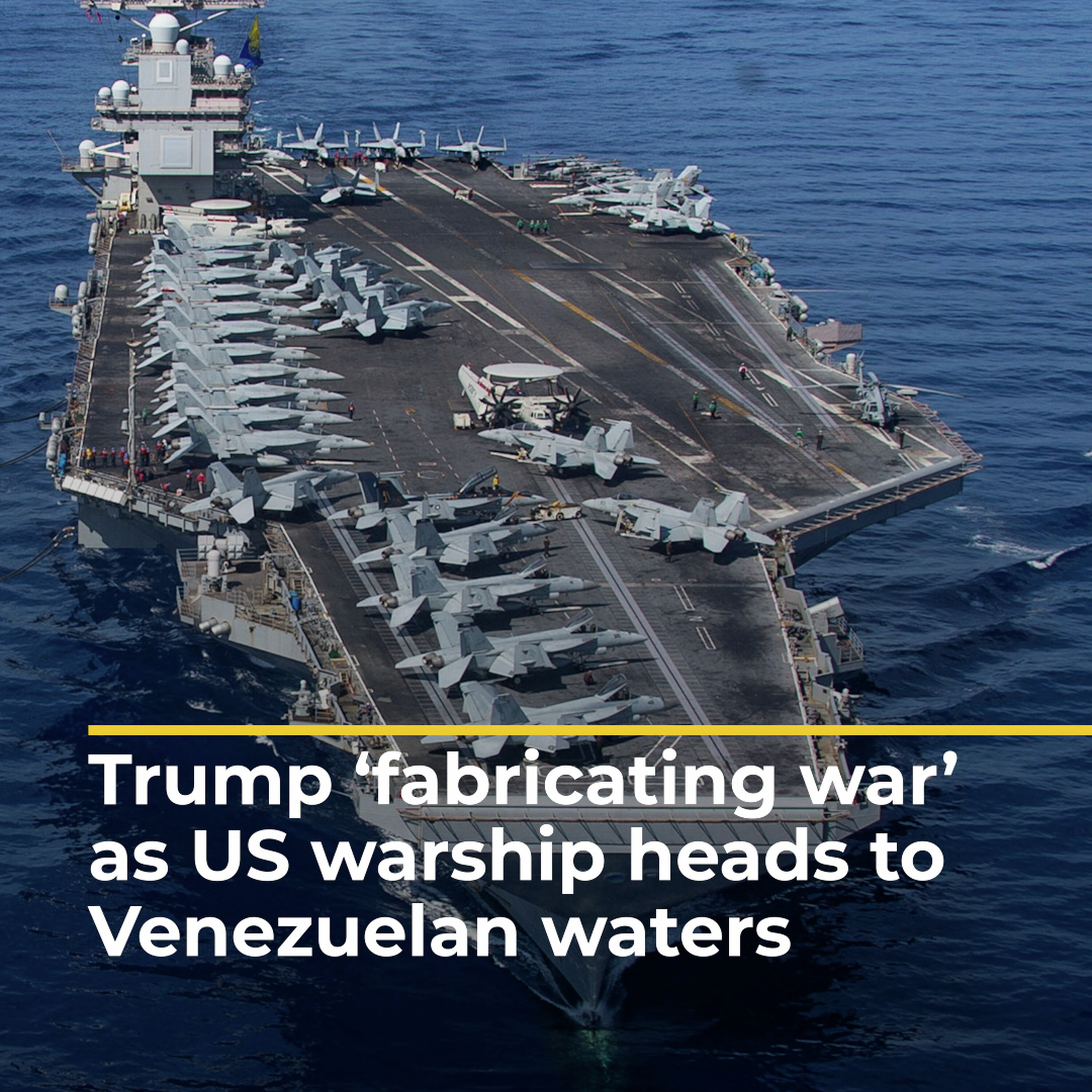 Maduro accuses Trump of ‘fabricating war’ as US deploys largest warship | AJ #shorts Maduro accuses Trump of ‘fabricating war’ as US deploys largest warship | AJ #shorts