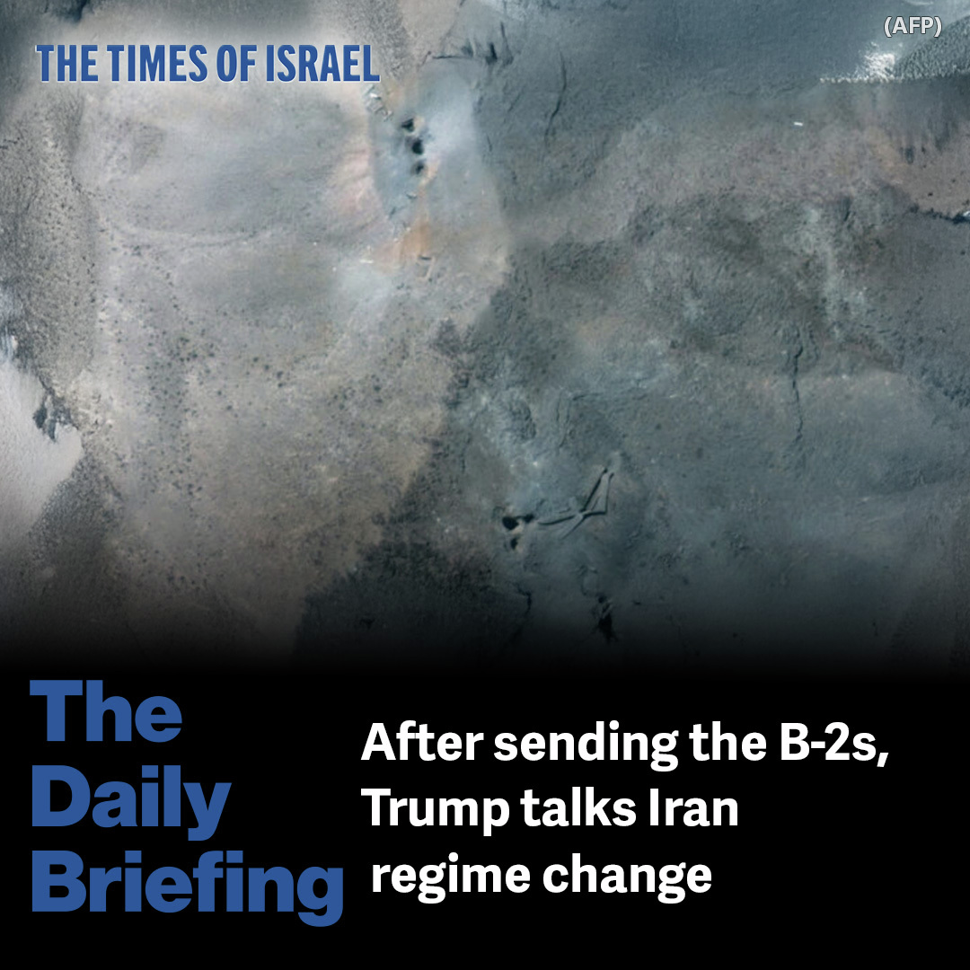 Day 626 - After sending the B-2s, Trump talks Iran regime change