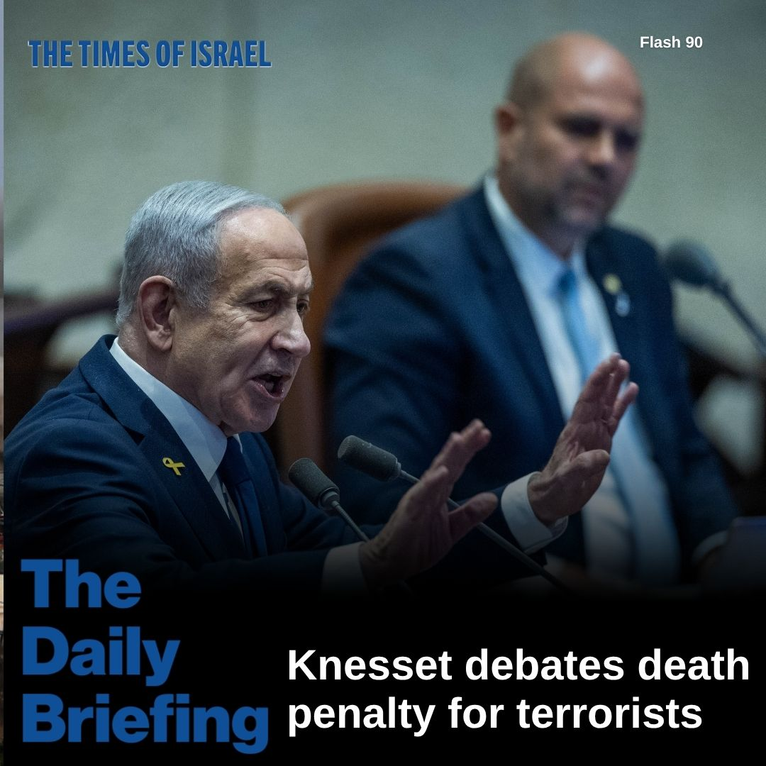 Day 768 - Knesset debates death penalty for terrorists