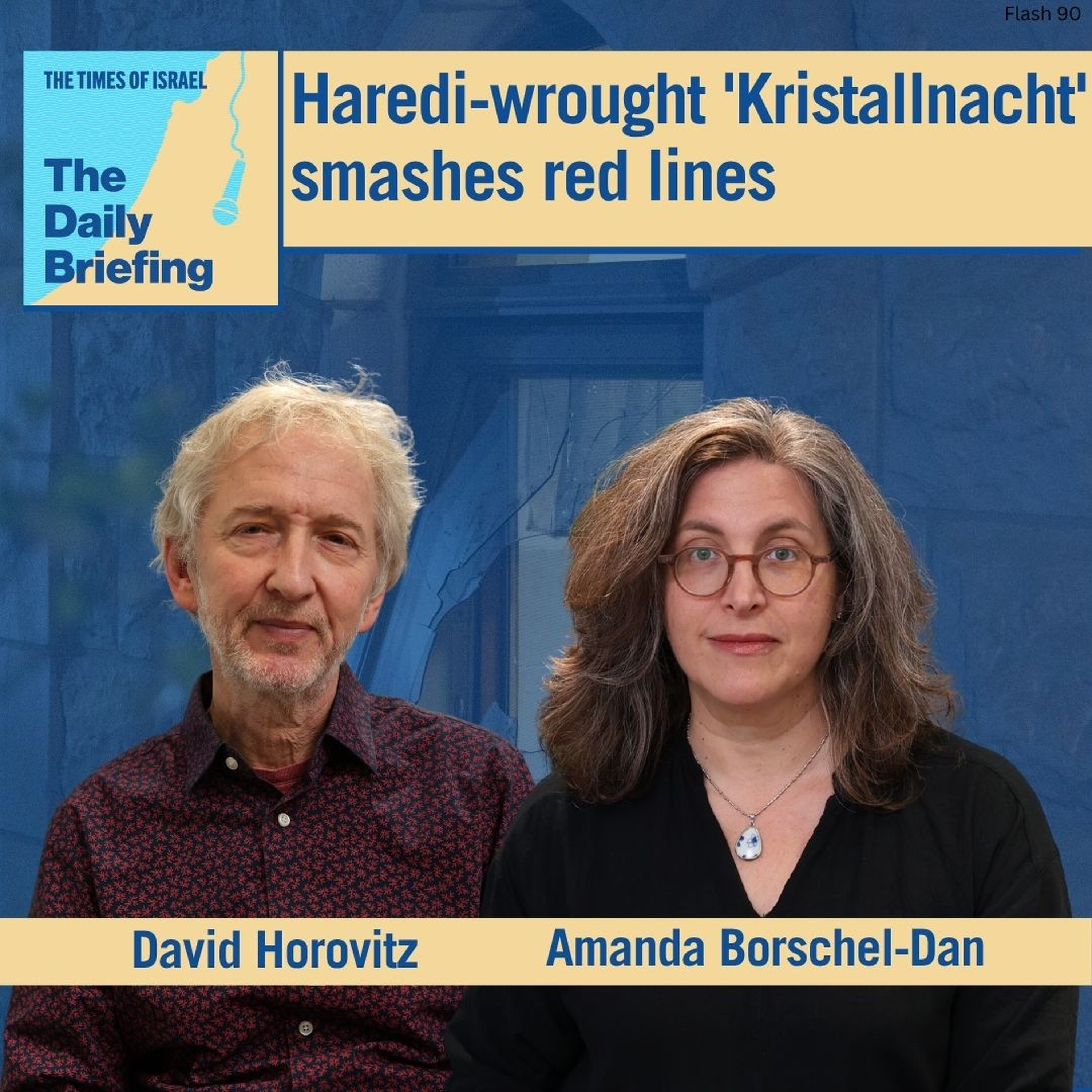 Haredi-wrought 'Kristallnacht' smashes red lines at justice's home episode artwork