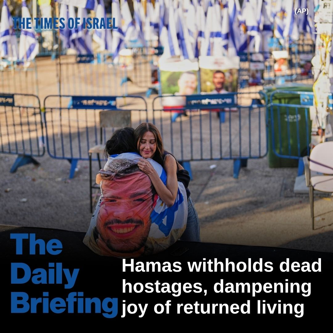 Day 739 - Hamas withholds dead hostages, dampening joy of returned living