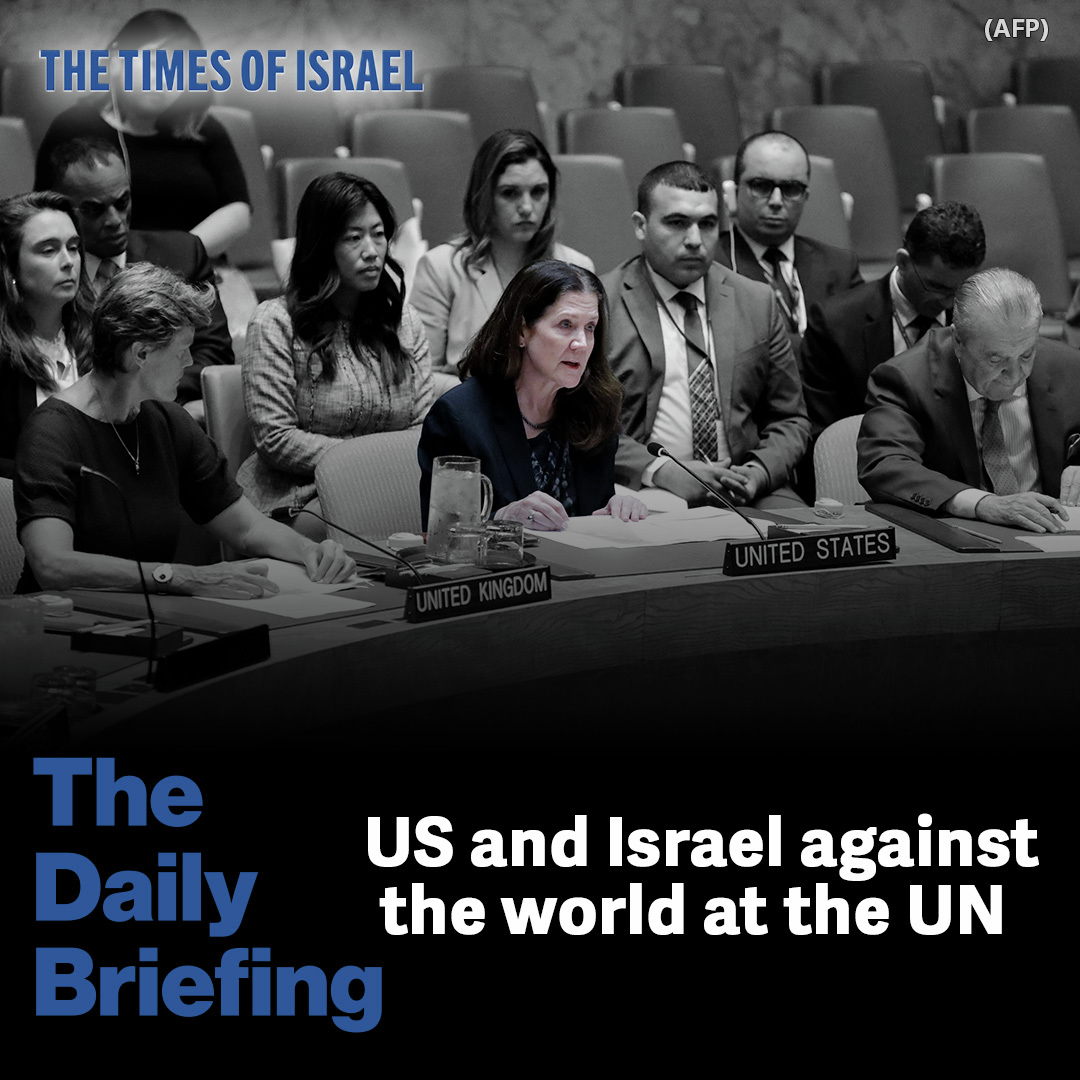 Day 608 - US and Israel against the world at the UN