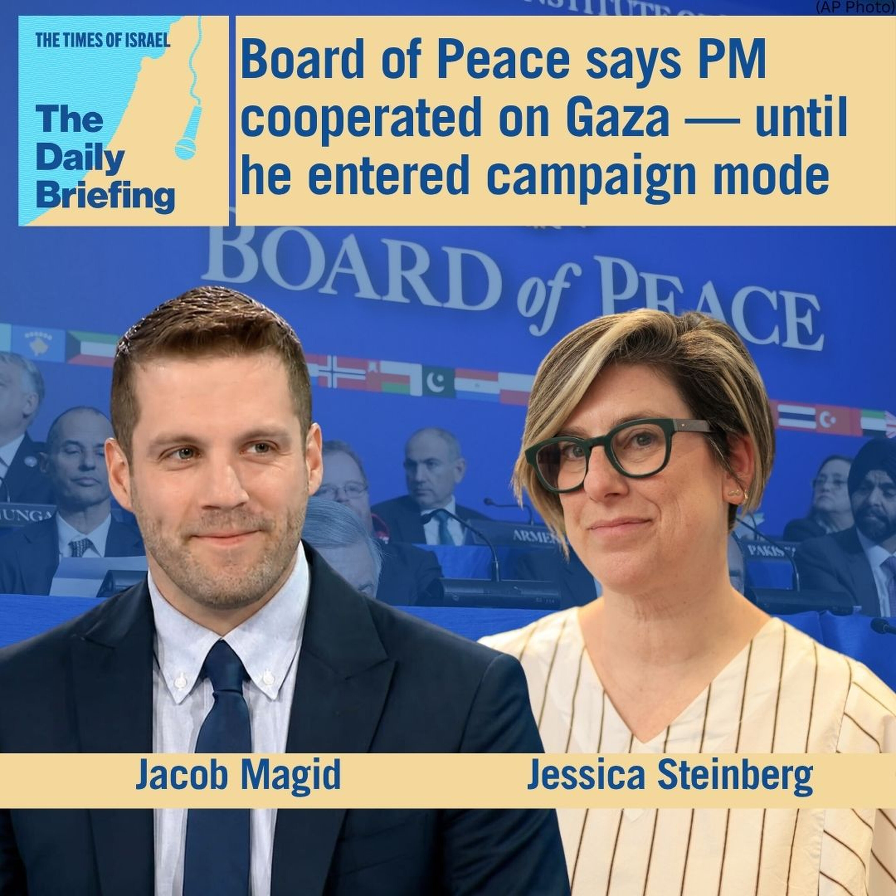 Board of Peace says PM cooperated on Gaza — until he entered campaign mode