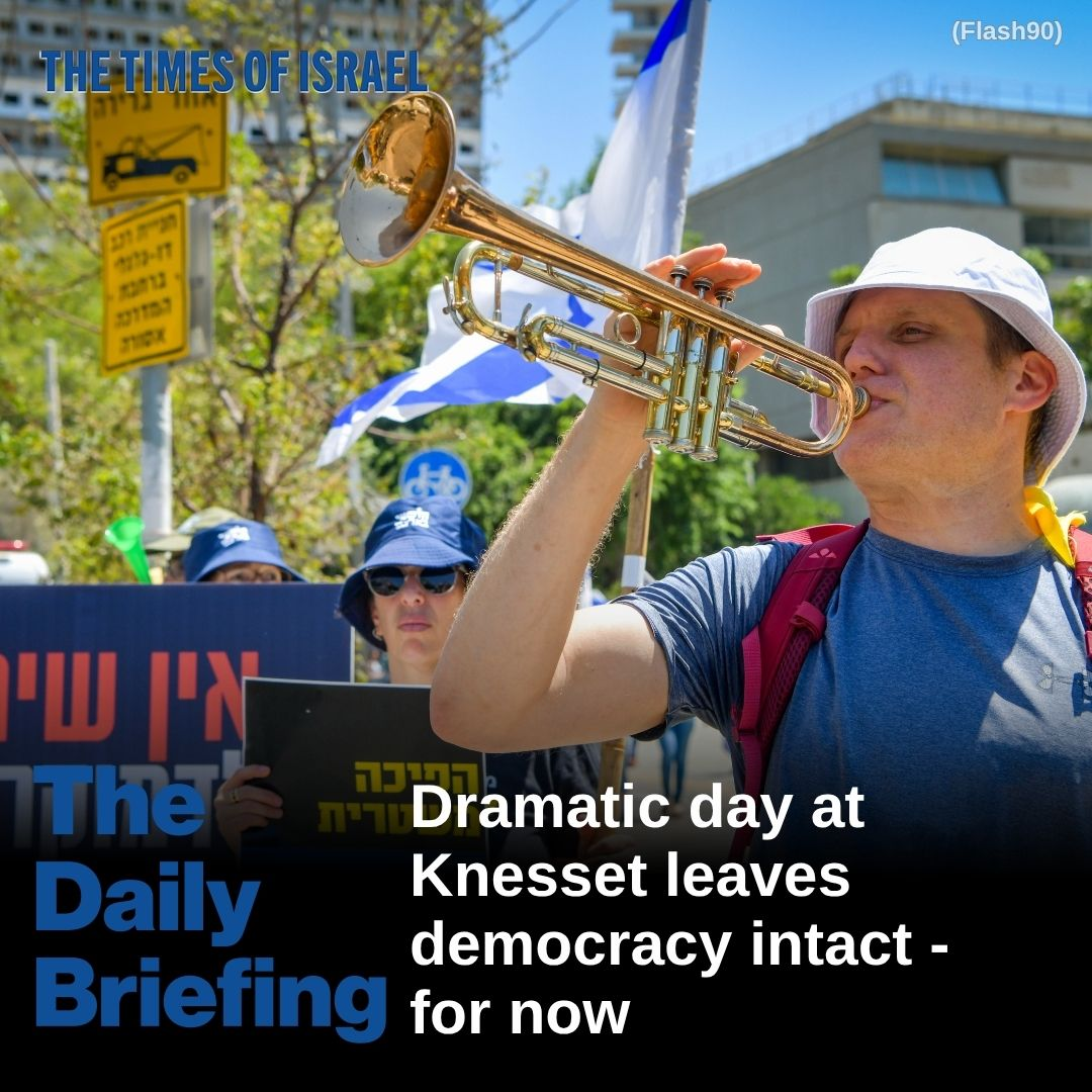 Day 648 - Dramatic day at Knesset leaves democracy intact - for now