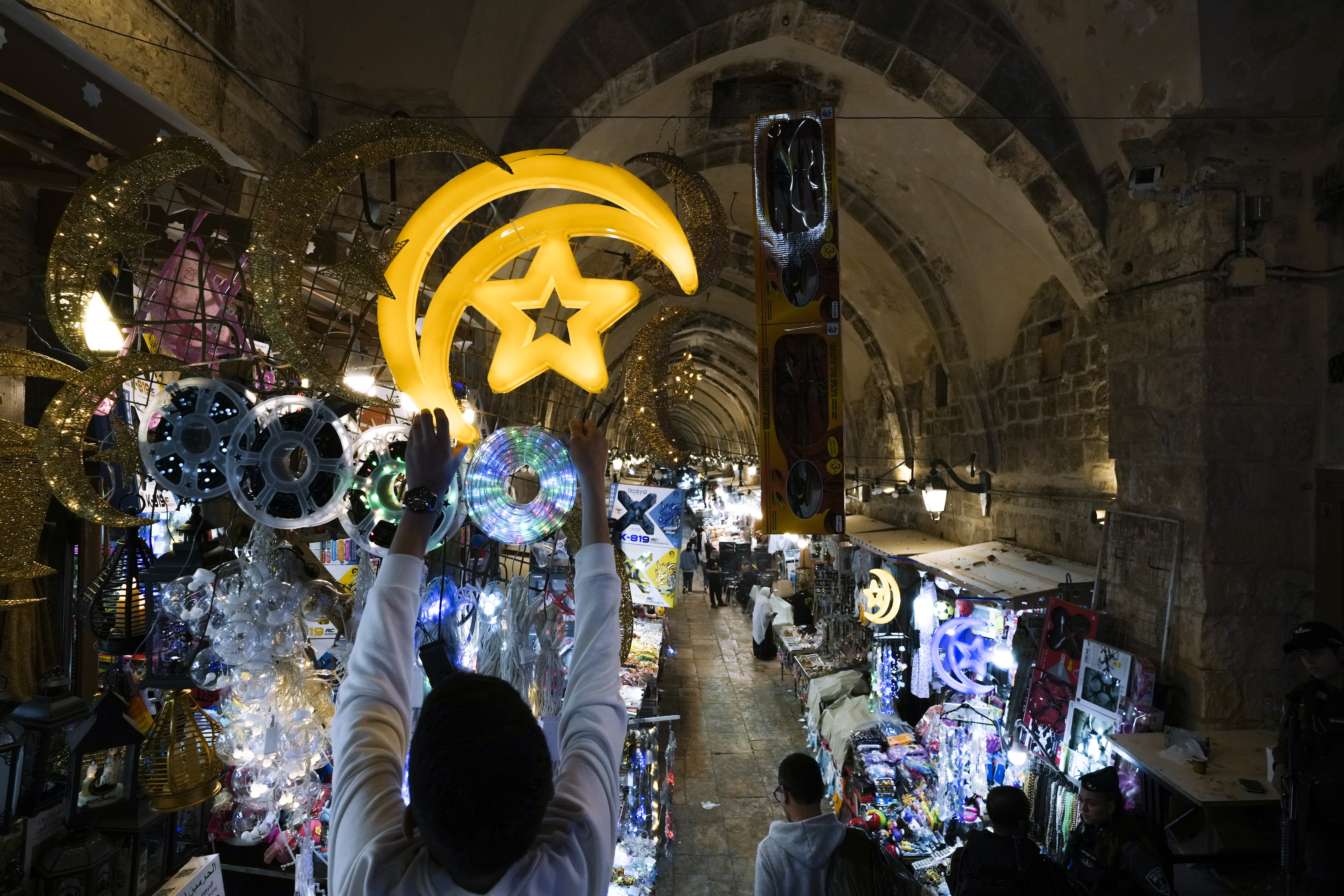 Rocky 1st day of Ramadan in Jerusalem; unity at hero's funeral