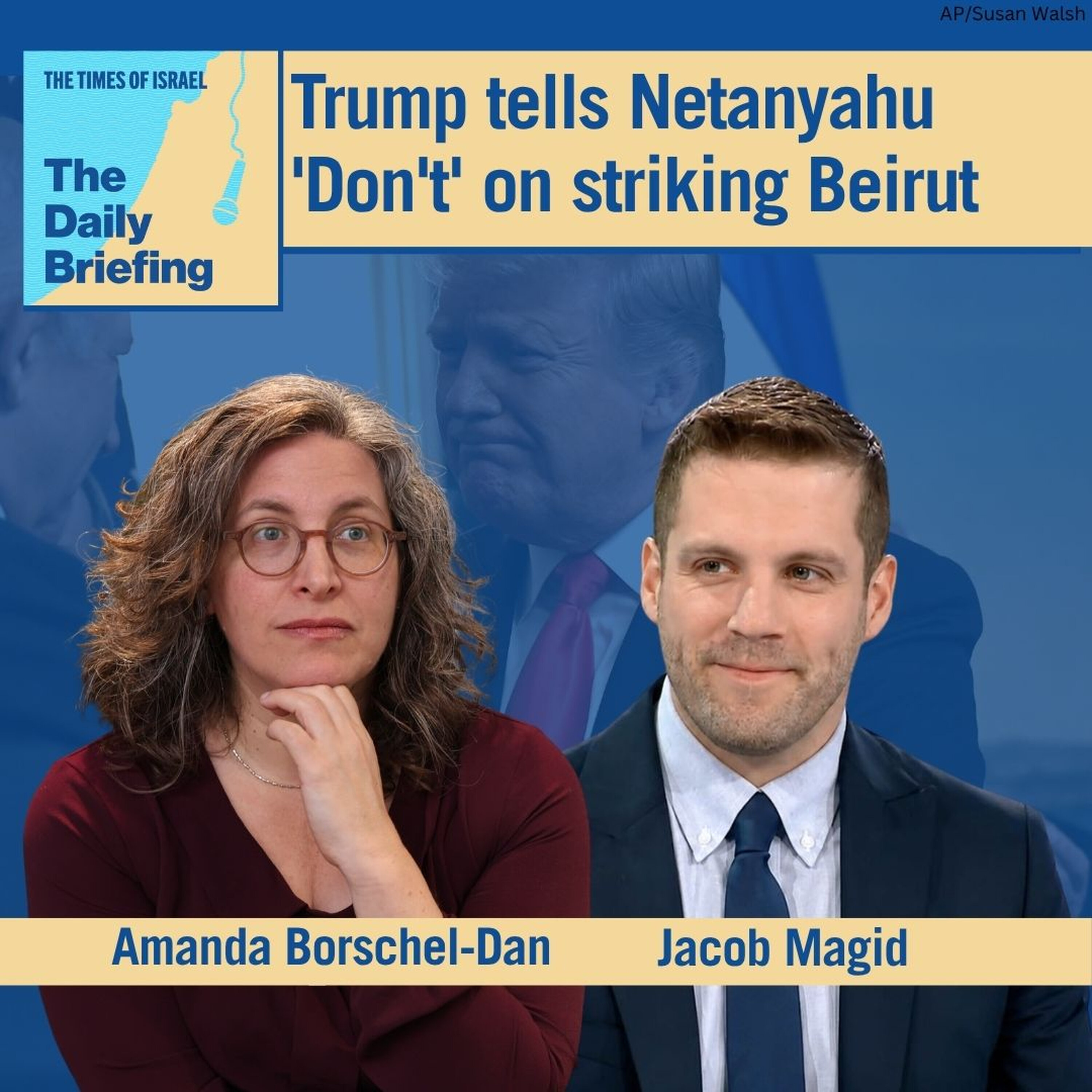 Trump tells Netanyahu 'Don't' on striking Beirut episode artwork
