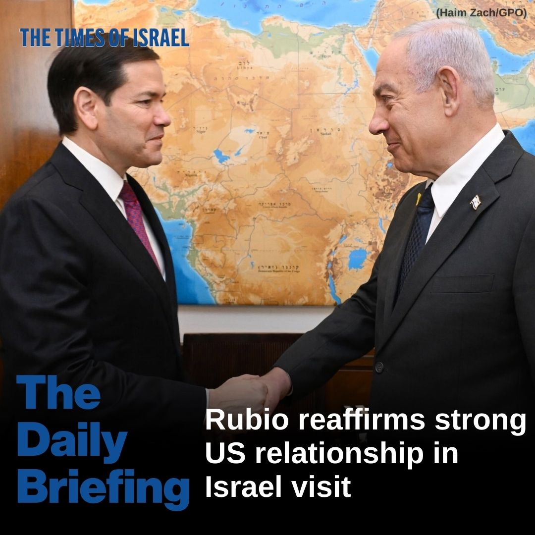 Day 710 - Rubio reaffirms strong US relationship in Israel visit