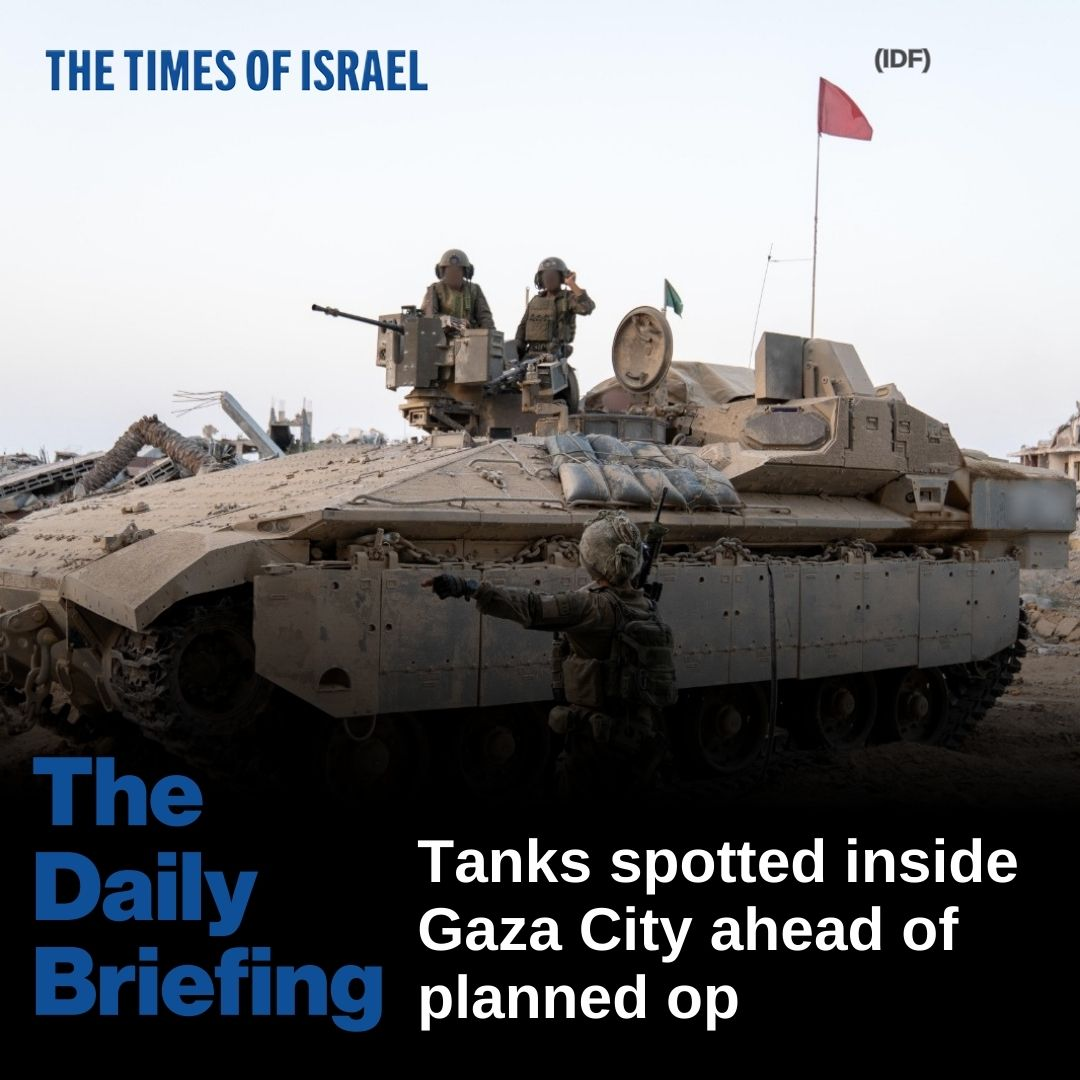 Day 689 - Tanks spotted inside Gaza City ahead of planned op