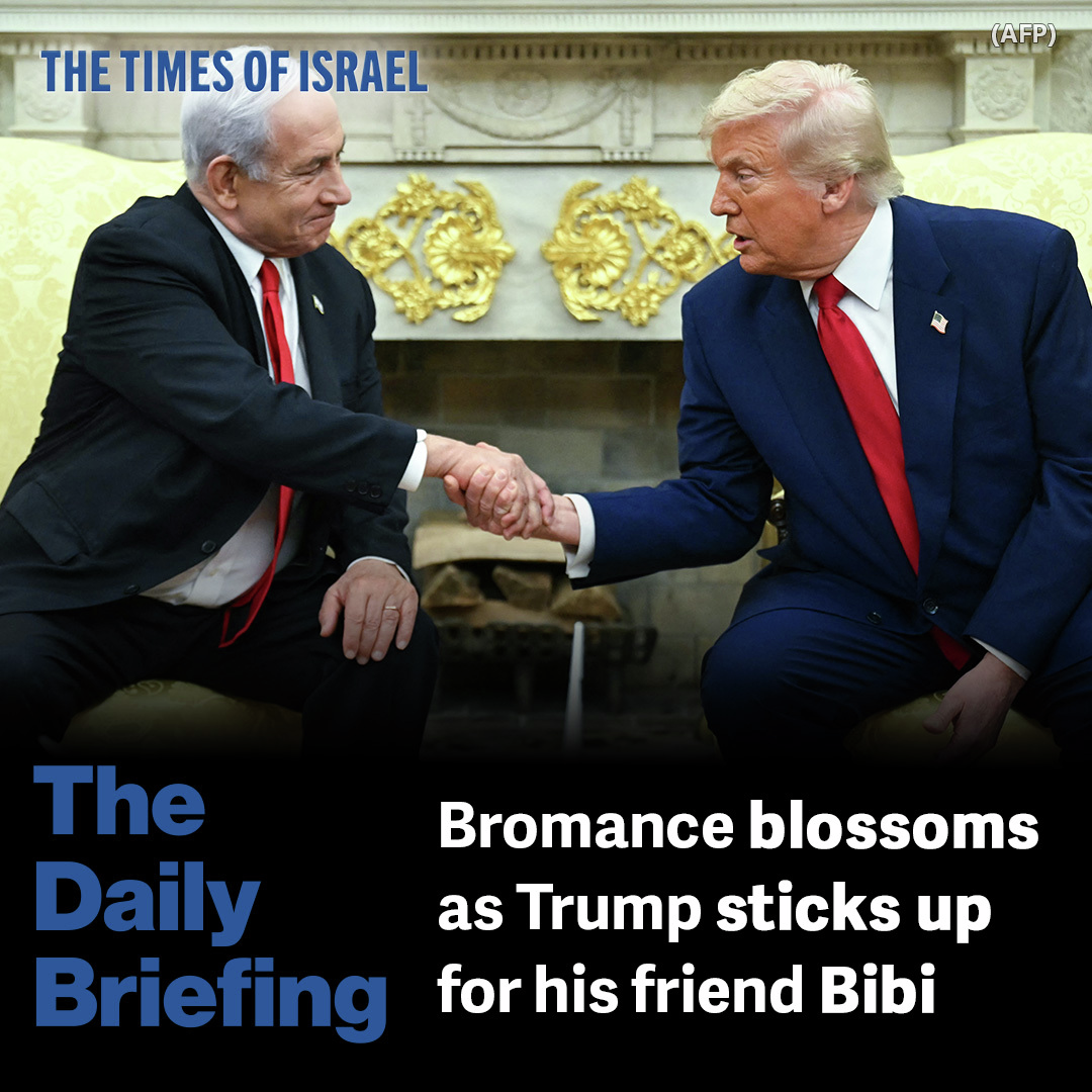 Day 629 - Bromance blossoms as Trump sticks up for his friend Bibi