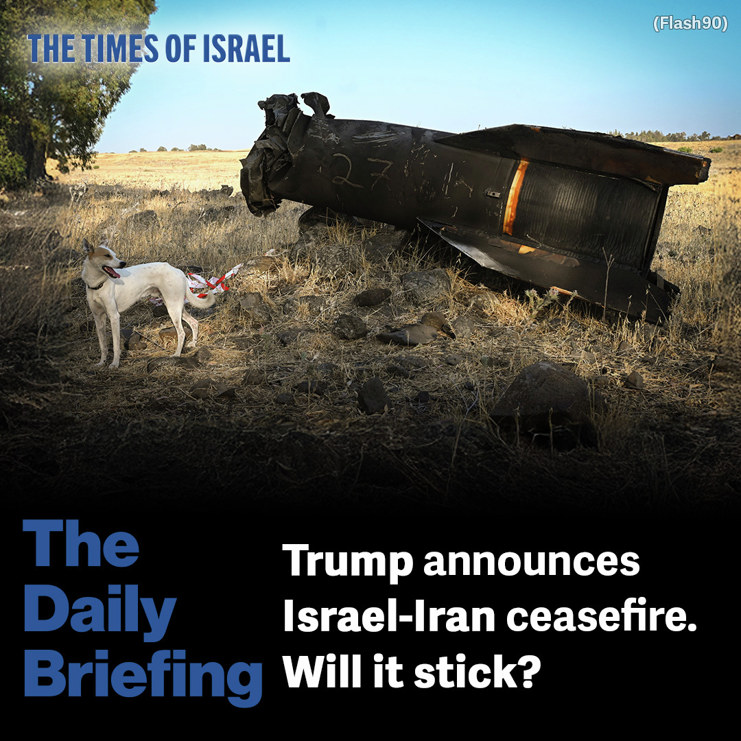 Day 627 - Trump announces Israel-Iran ceasefire. Will it stick?