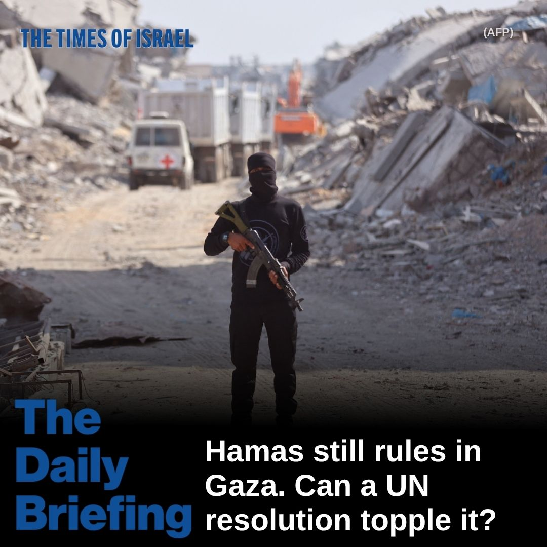 Day 772 - Hamas still rules in Gaza. Can a UN resolution topple it?