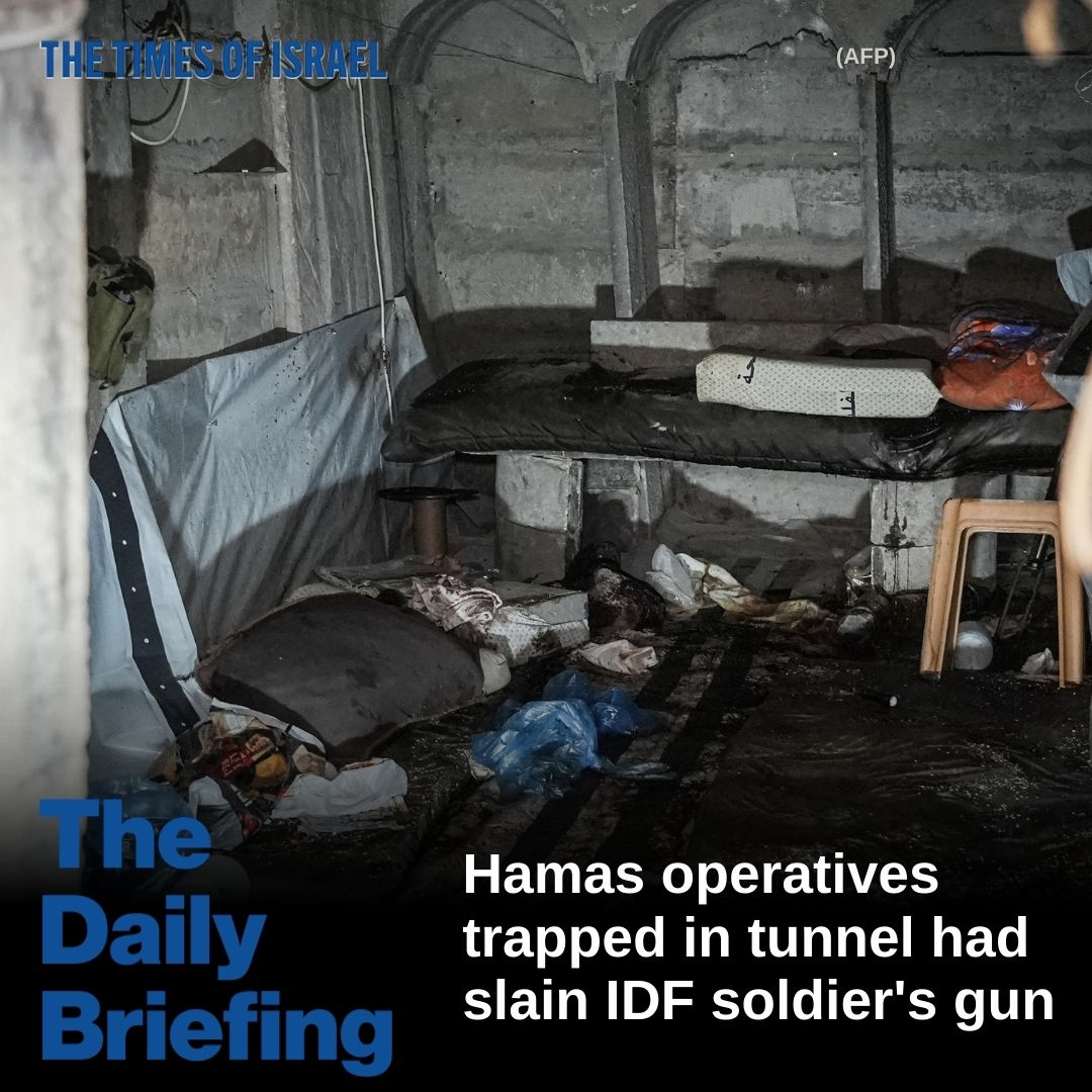 Day 786 - Hamas operatives trapped in tunnel had slain IDF soldier's gun