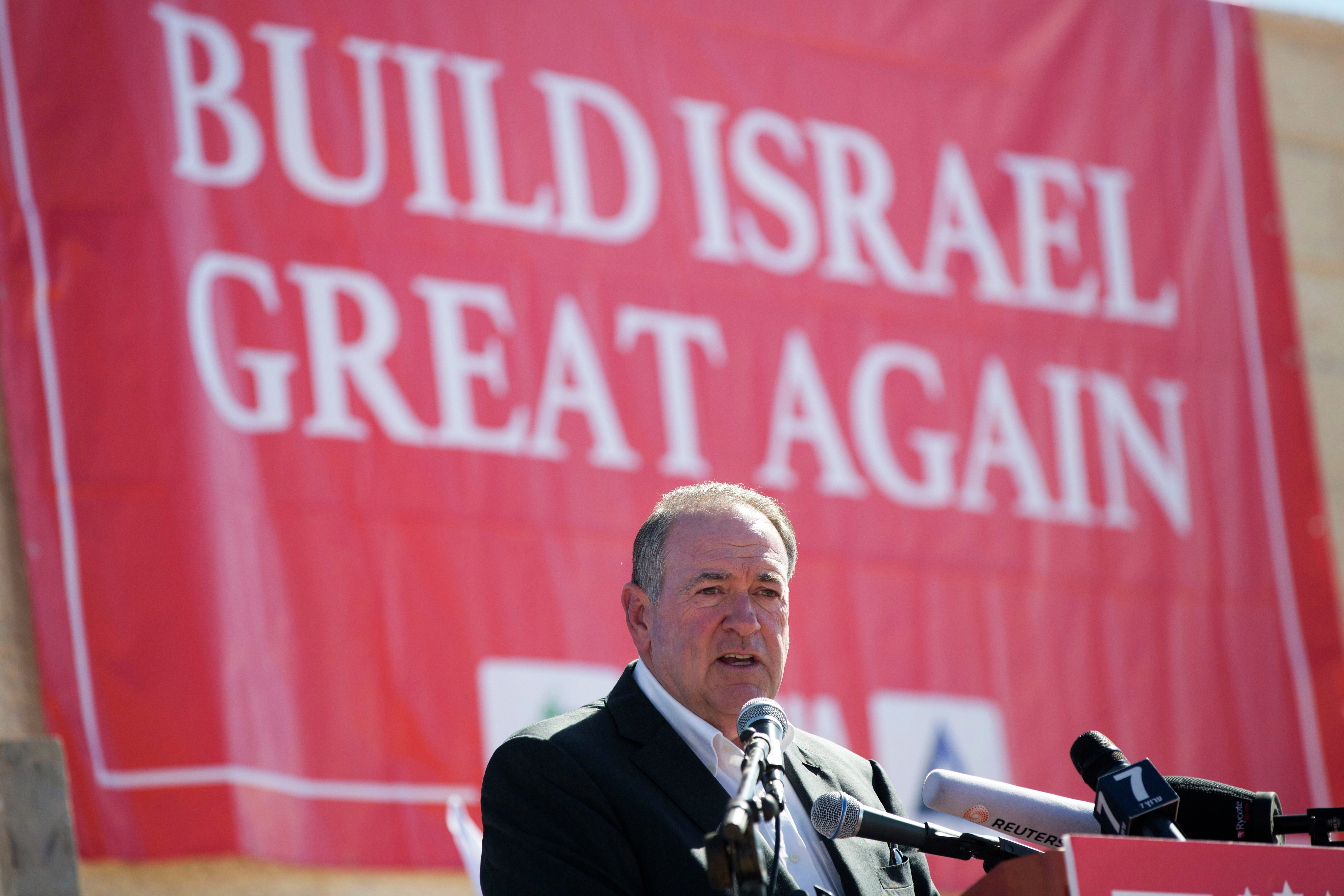 Day 539 - Huckabee: Judge my actions, not my Judea and Samaria stance
