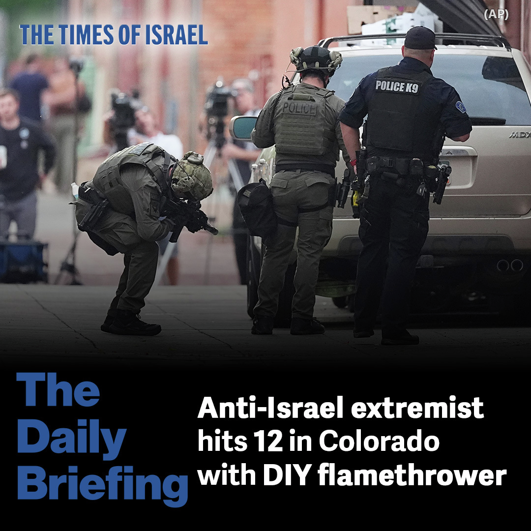 Day 606 - Anti-Israel extremist hits 12 in Colorado with DIY flamethrower