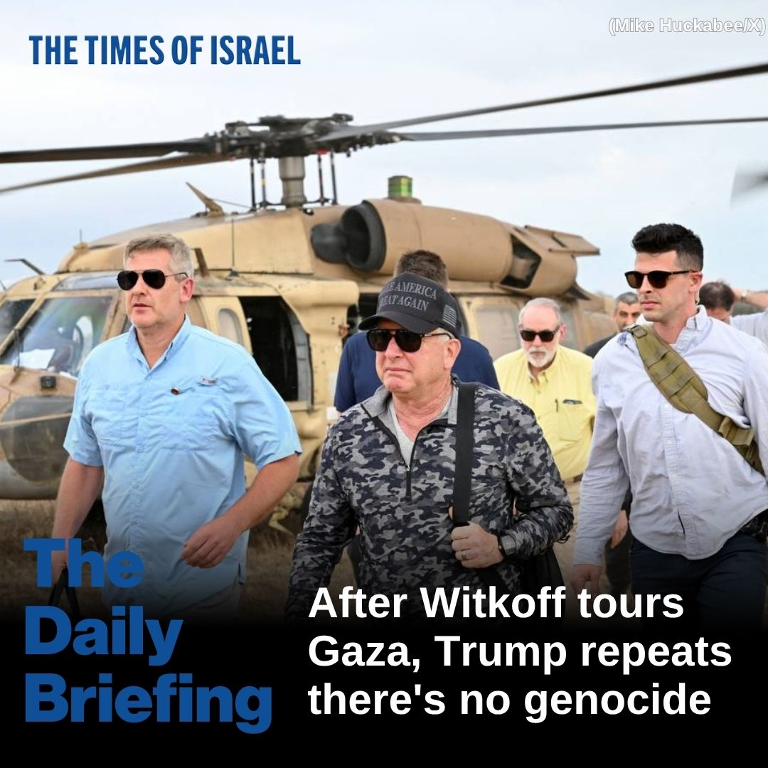 Day 668 - After Witkoff tours Gaza, Trump repeats there's no genocide