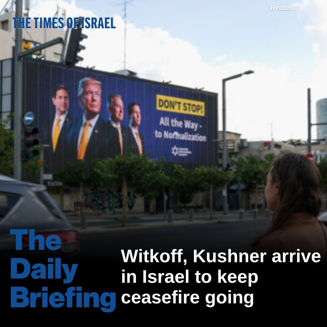 Day 745 - Witkoff, Kushner arrive in Israel to keep ceasefire going