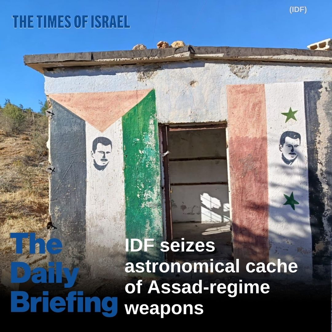 Day 647 - IDF seizes astronomical cache of Assad-regime weapons