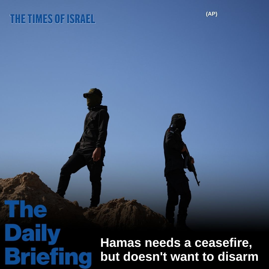 Day 779 - Hamas needs a ceasefire, but doesn't want to disarm