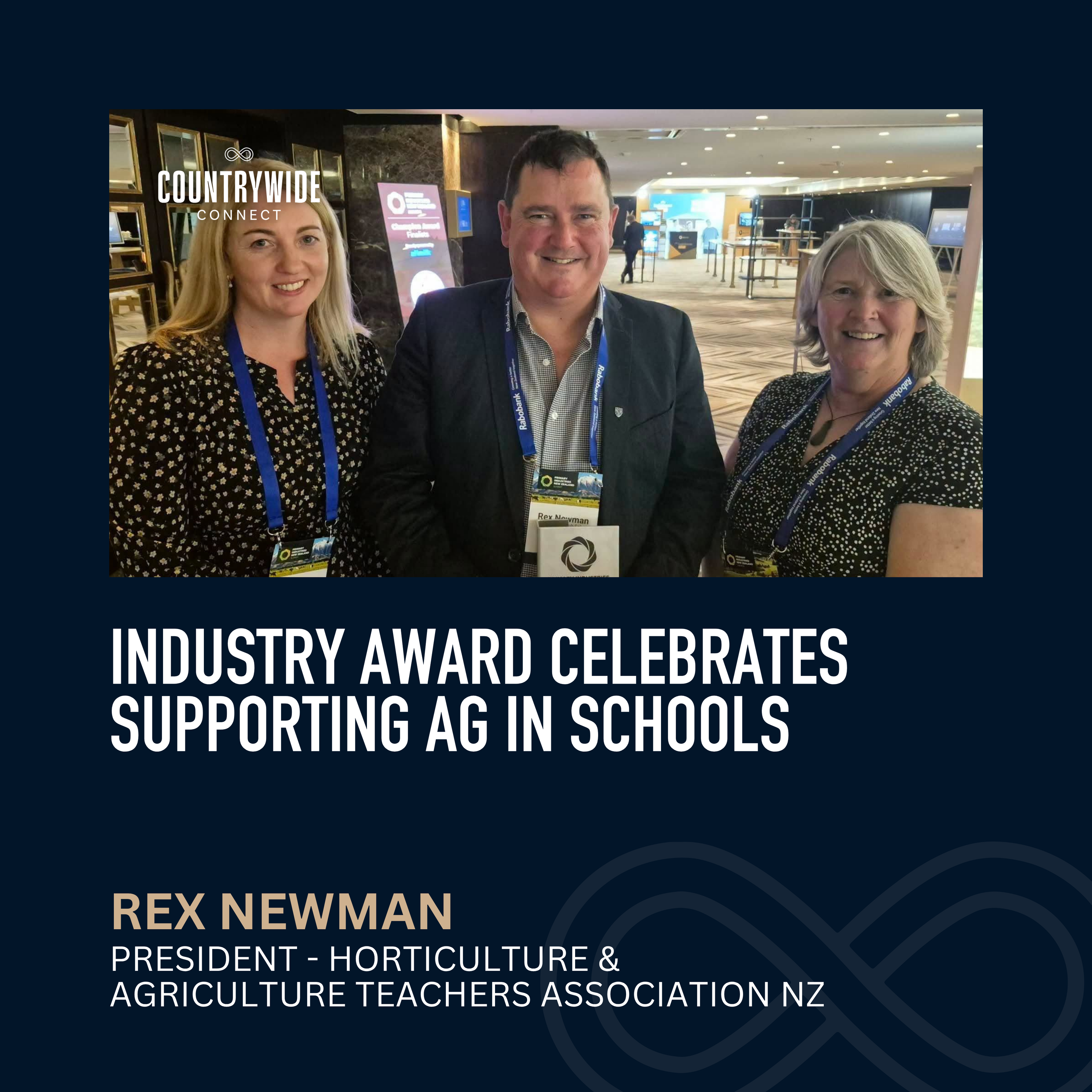 Rex Newman - Industry award celebrates supporting ag in schools
